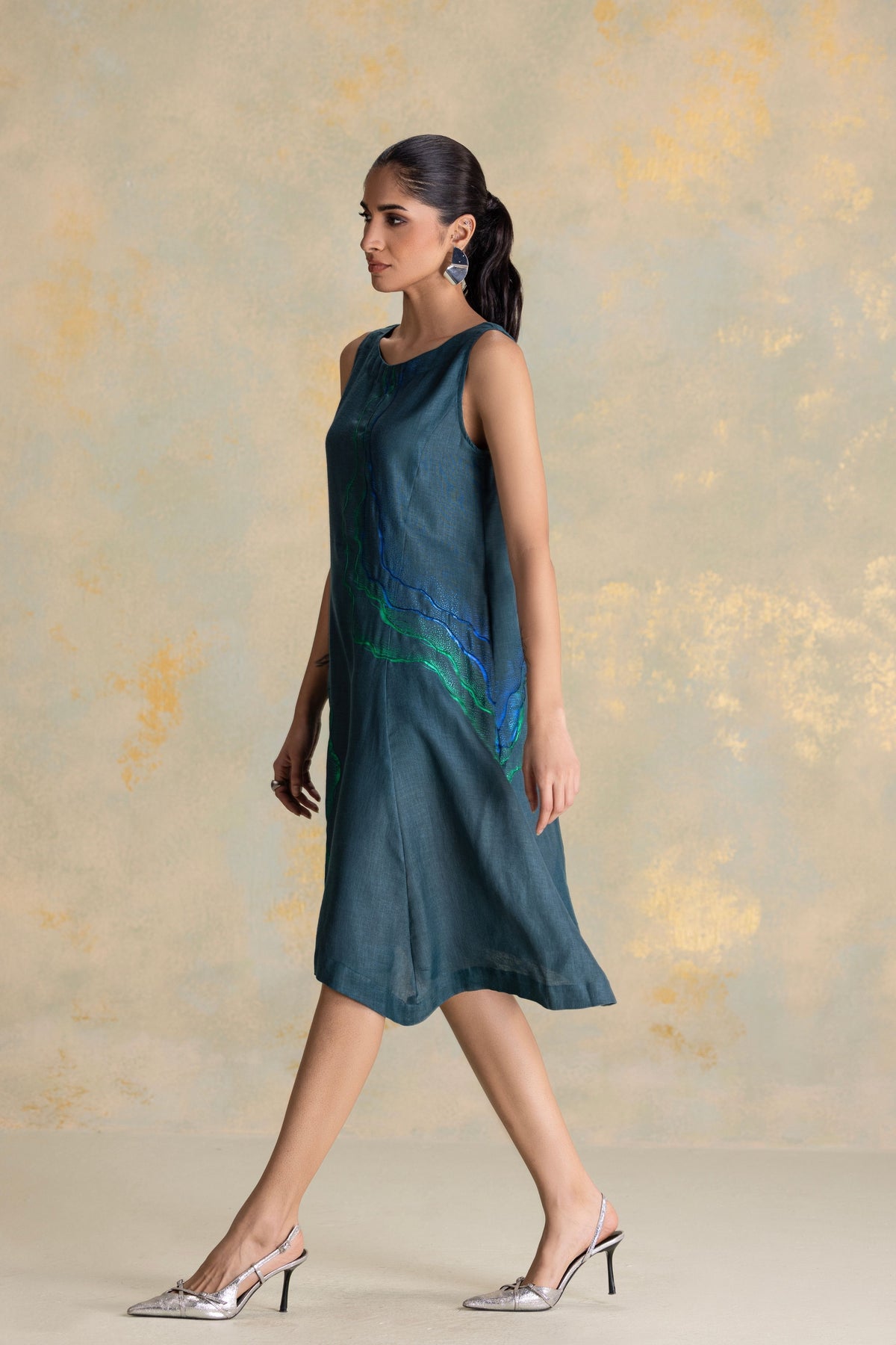 Peacock Veil Celine Dress