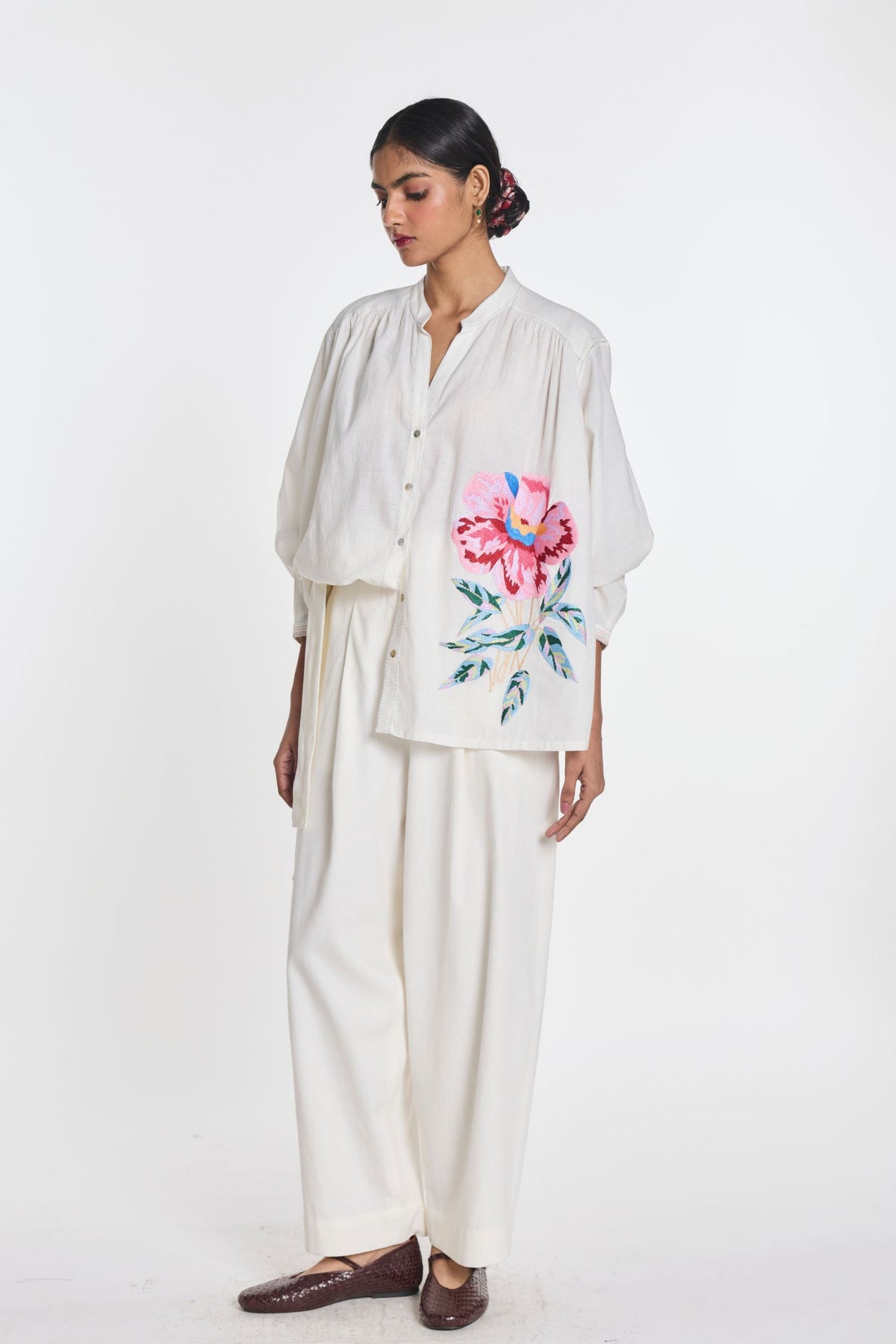 Clover Embroidered Shirt