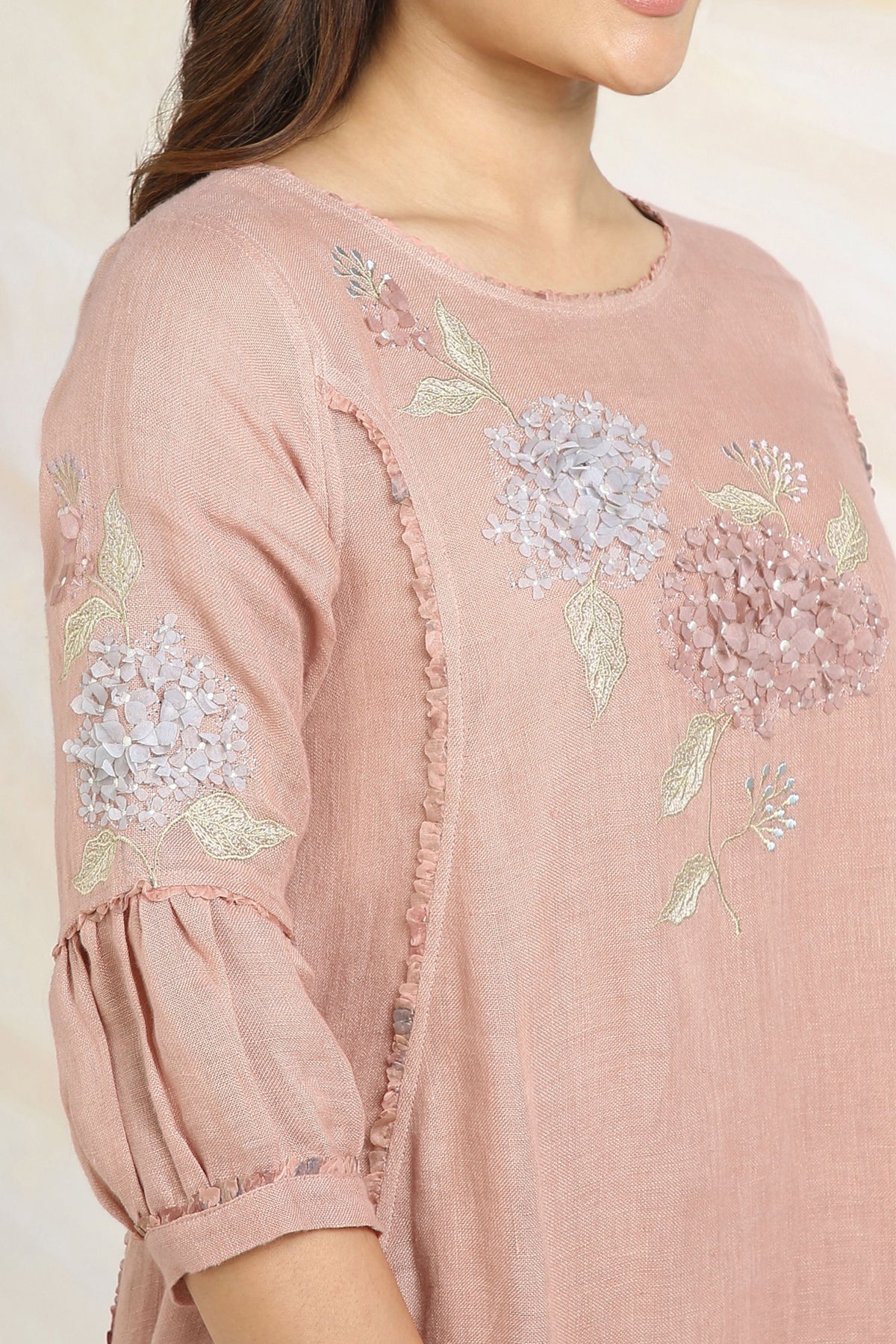 Hydrangea Pink Tunic Set