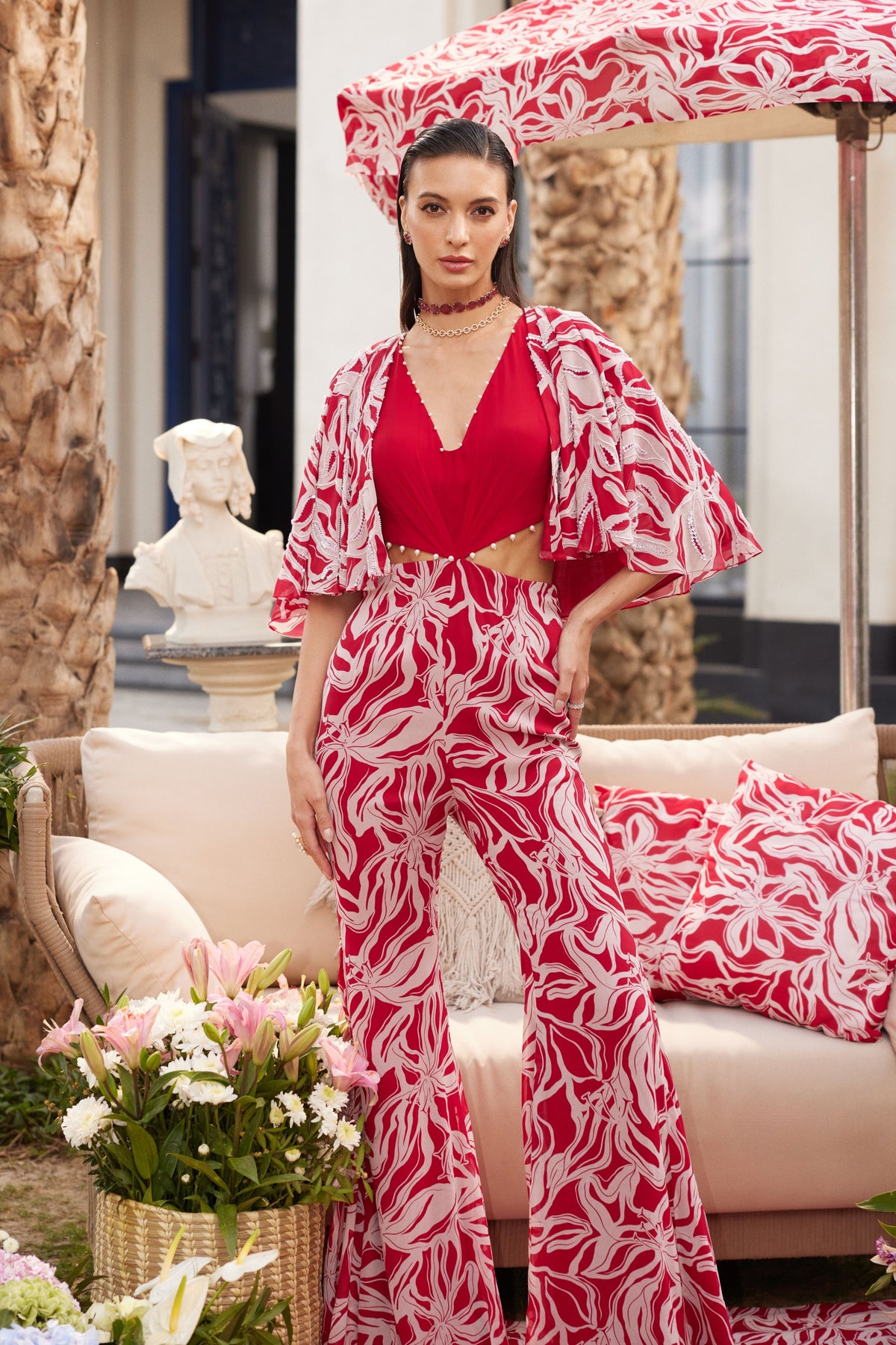 Ballina Jumpsuit With Cape