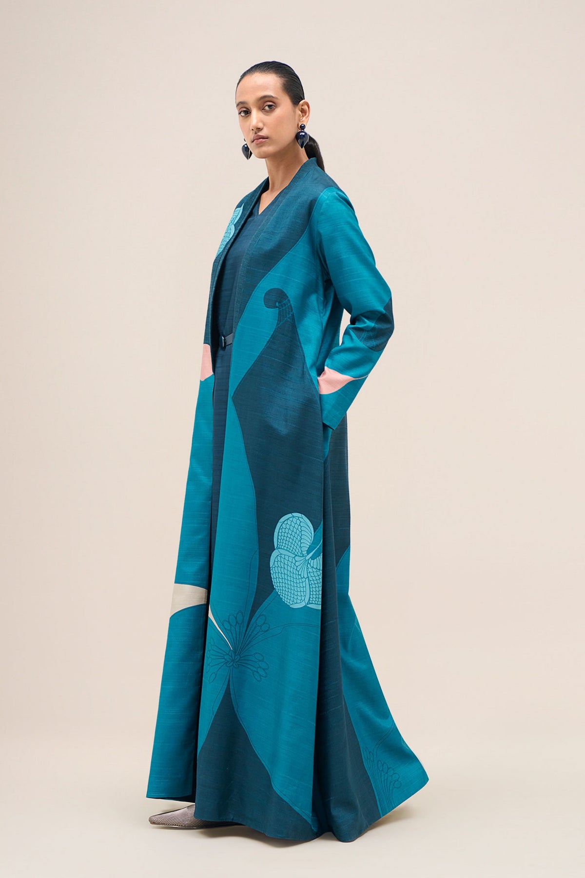 Naaz Blue Jacket Set
