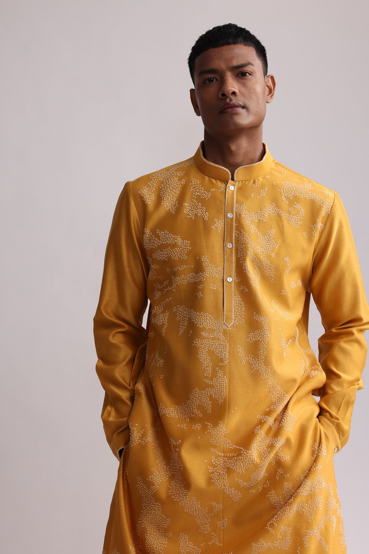 Shadow Mustard Kurta Set