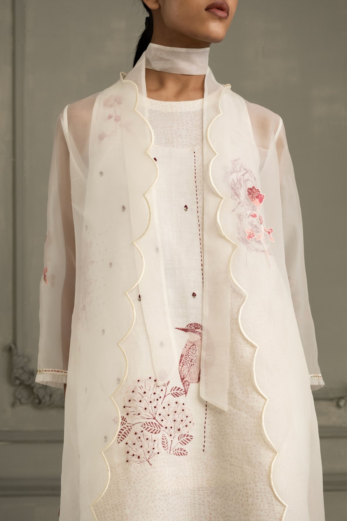 Ivory Rose Jacket Set