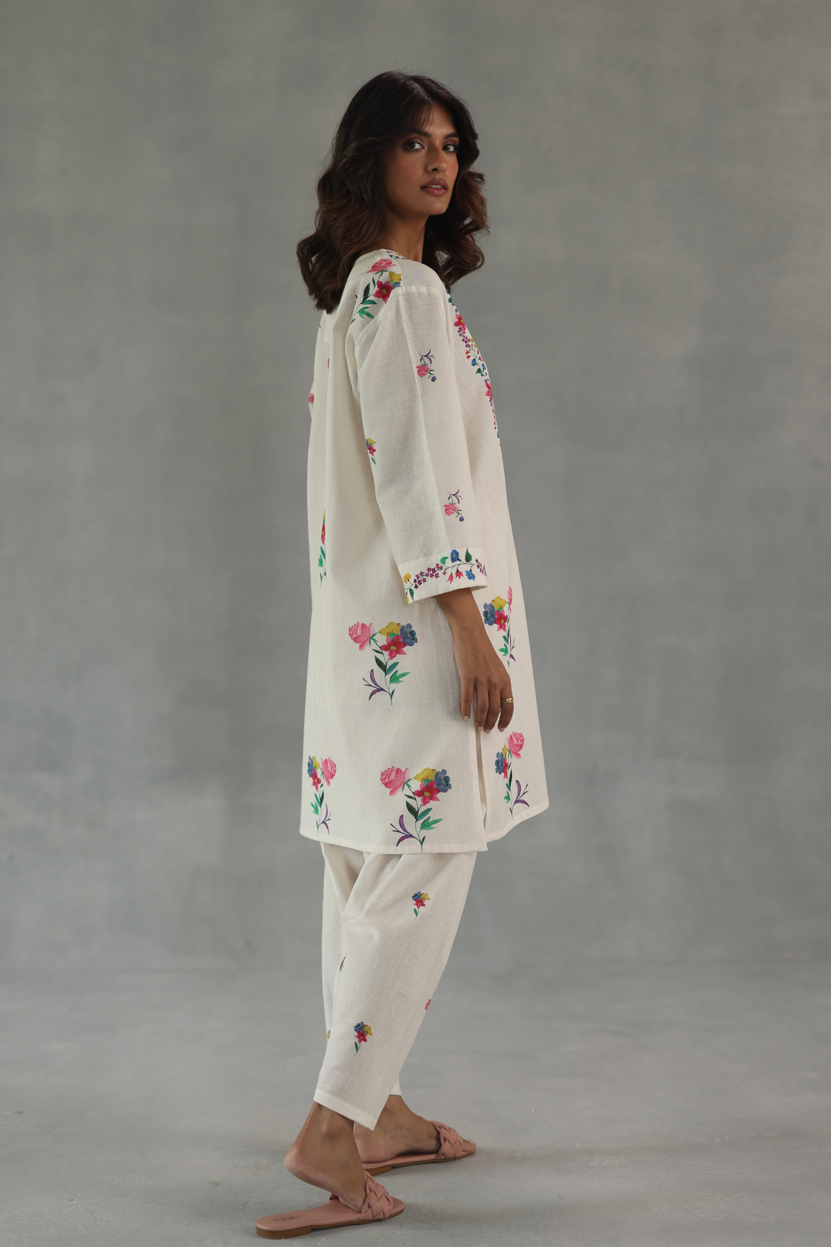 Ivory Jardin Tunic Set