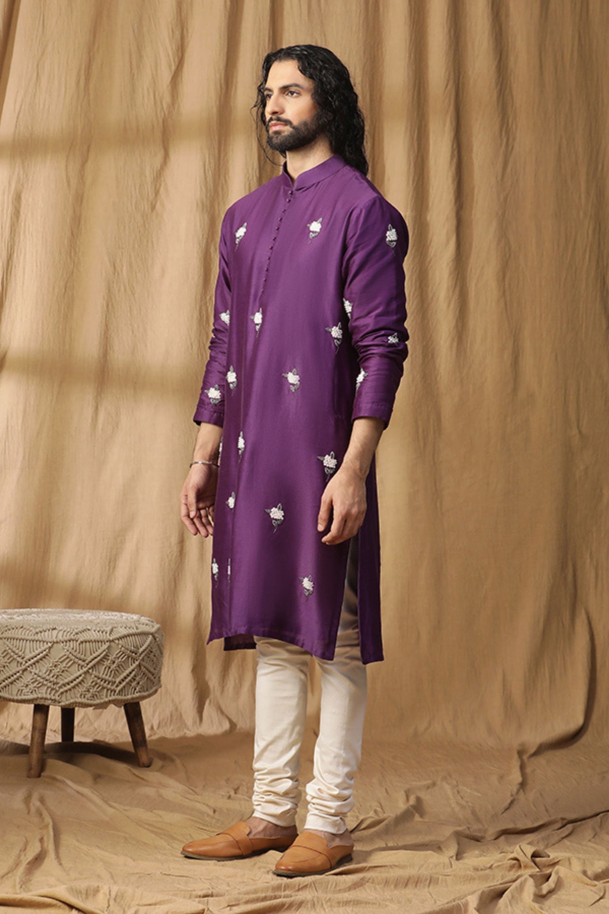 Dark Purple Plum Kurta Set