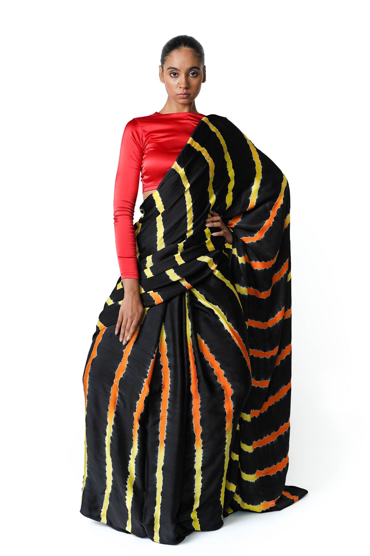 Lava Tie Dye Saree