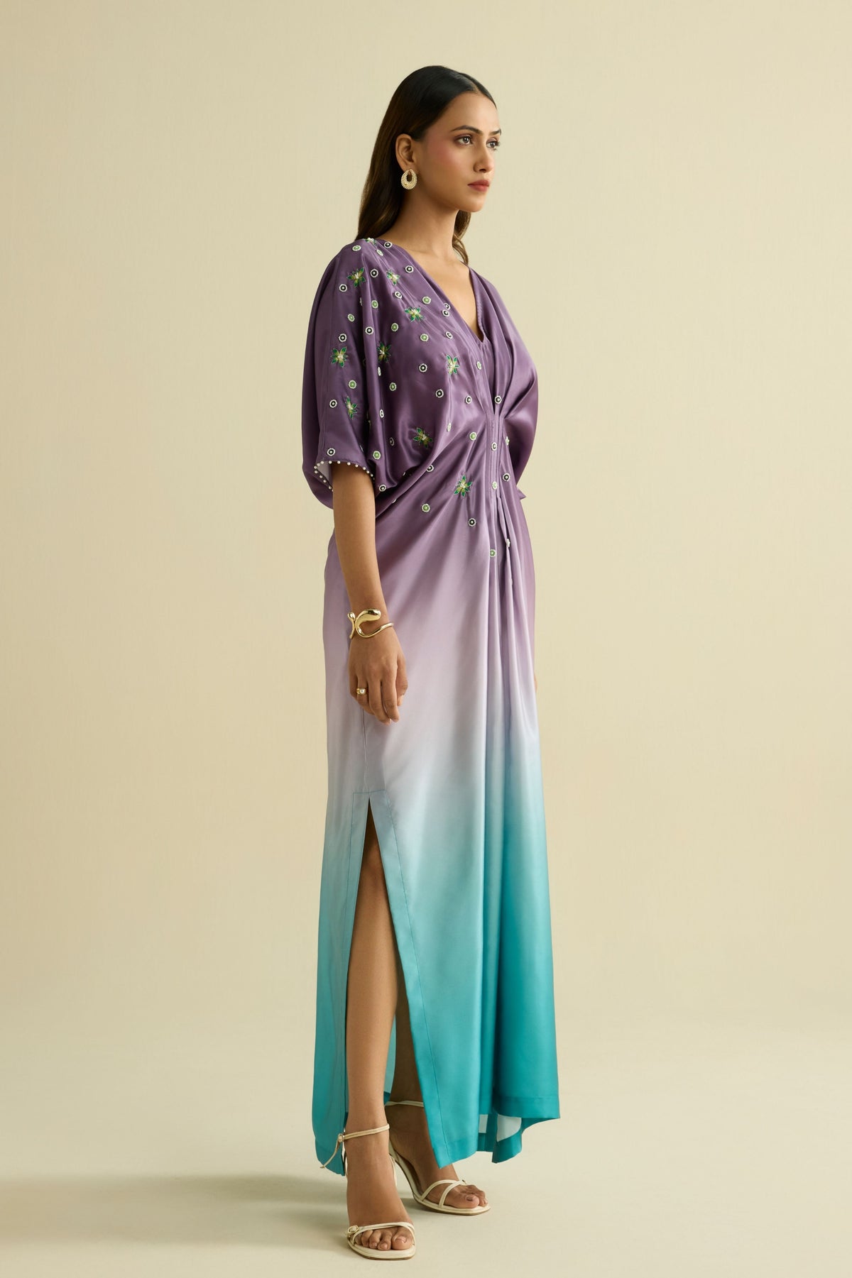 Ombre Embroidered Kaftan
