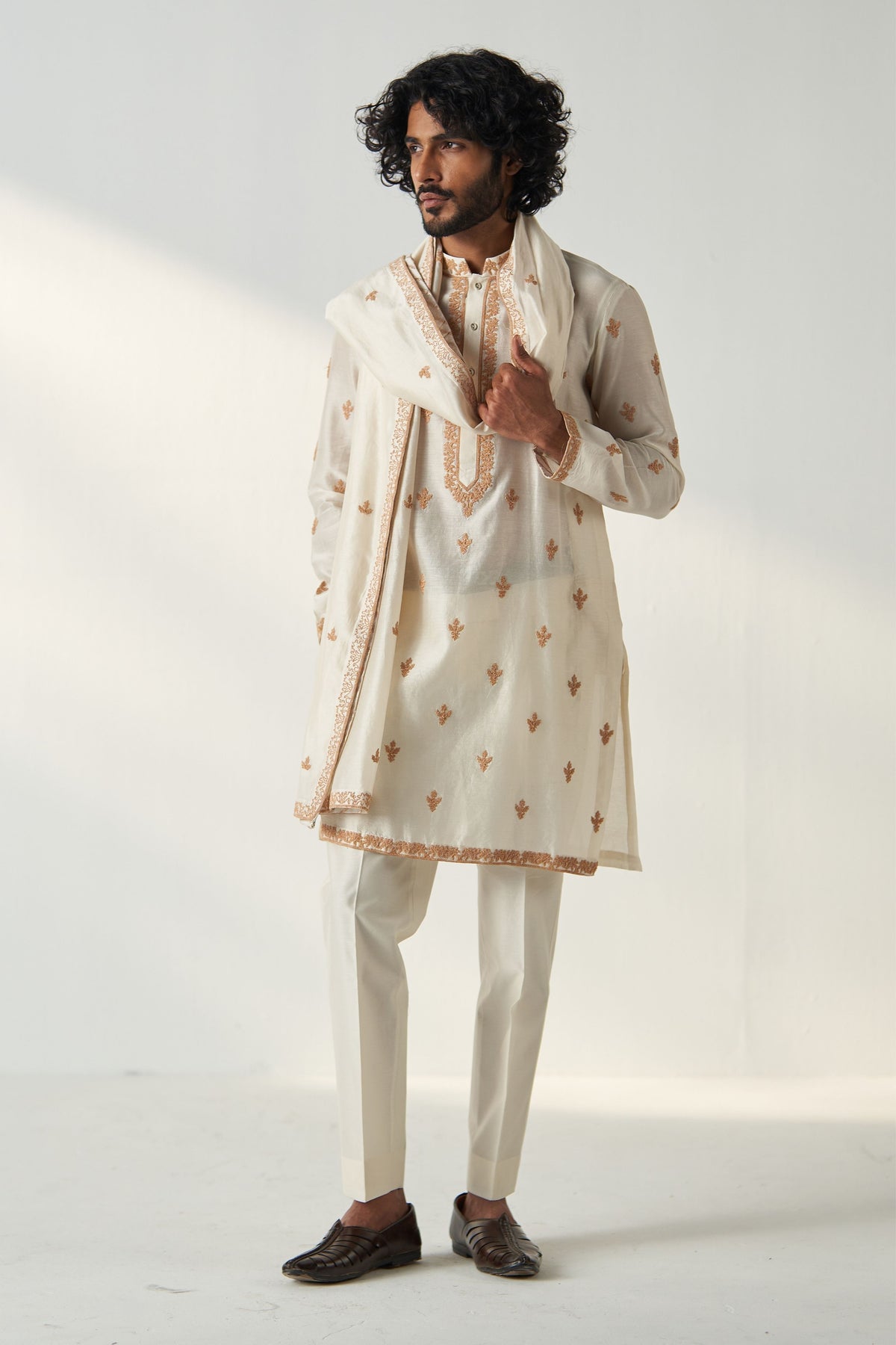 Ivory Khush Stole Set