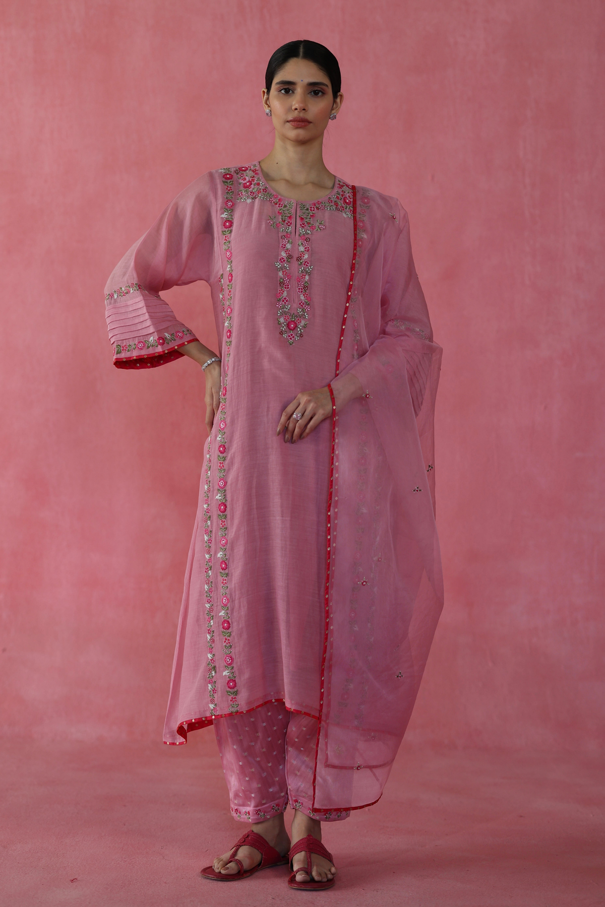 Pink Kulfi Kurta Set