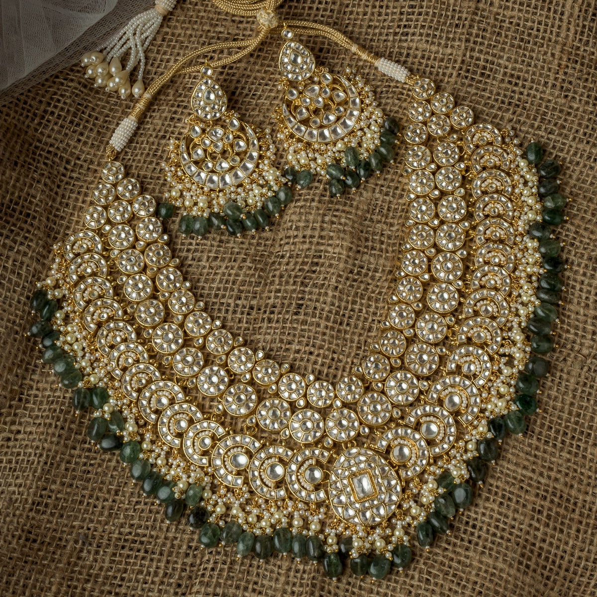 Kundan Polki Necklace Set