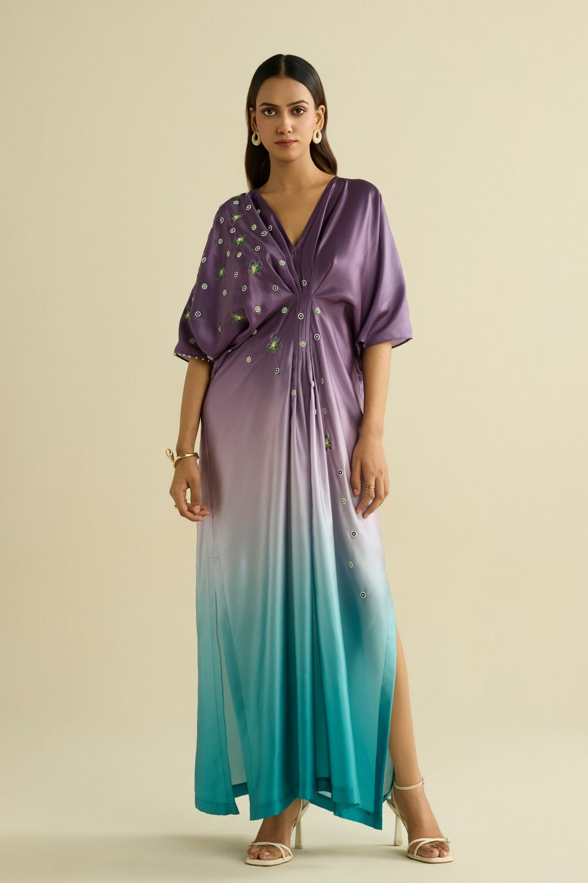 Ombre Embroidered Kaftan