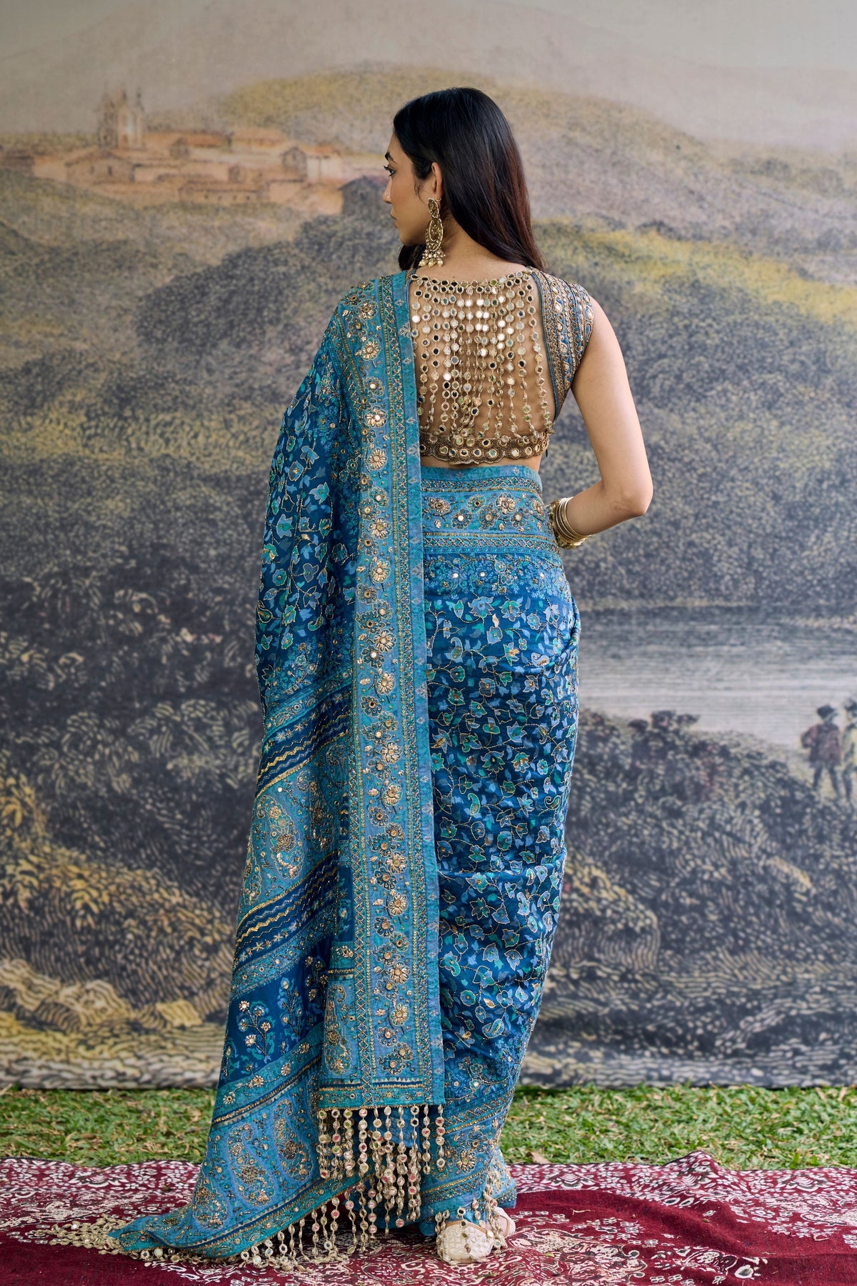 Neelambari Saree Set