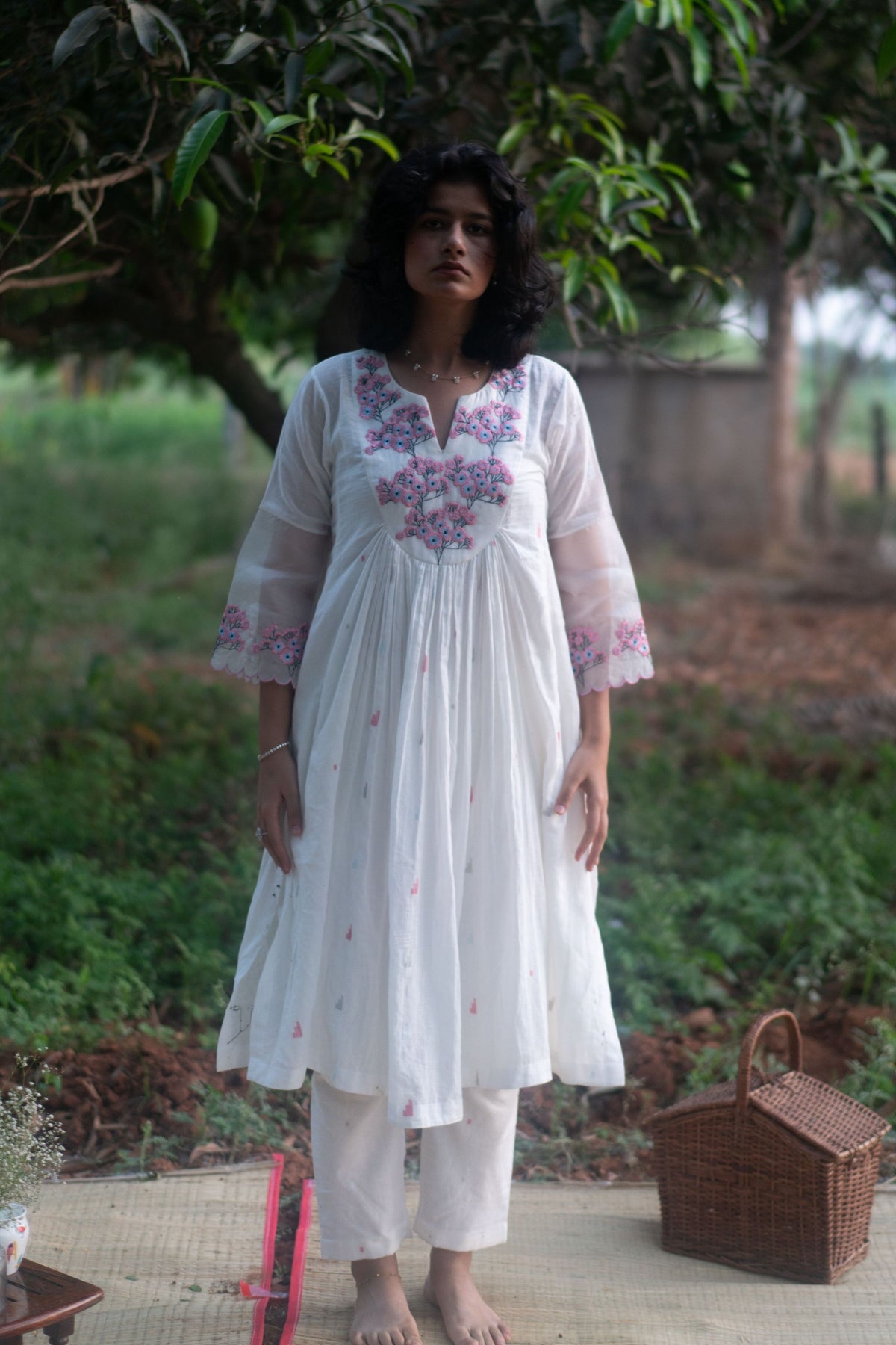 Sidra Kurta Set In Ivory