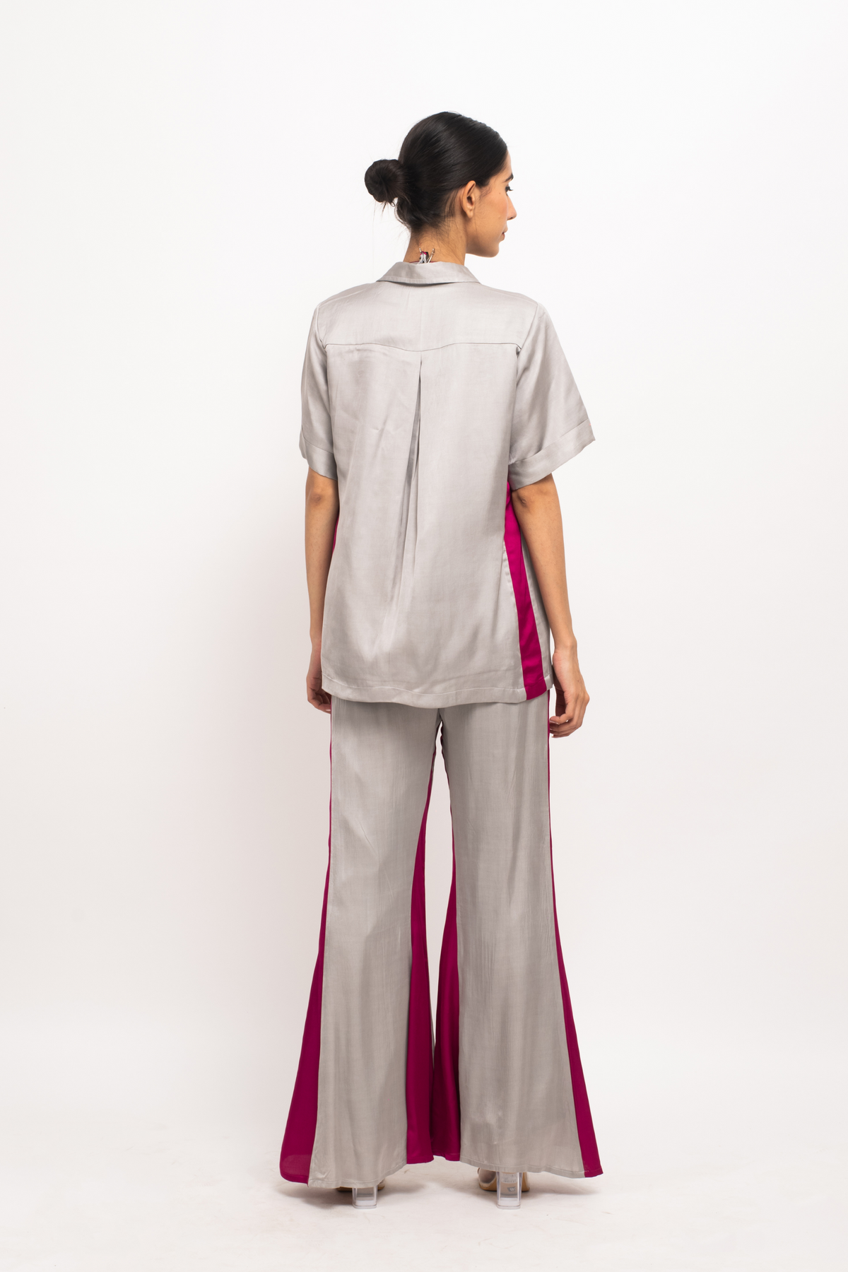 Grey and Wine Co-ord Set