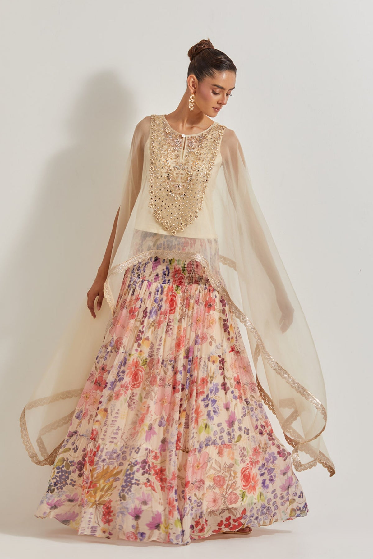 Blooming Burst Cape Set