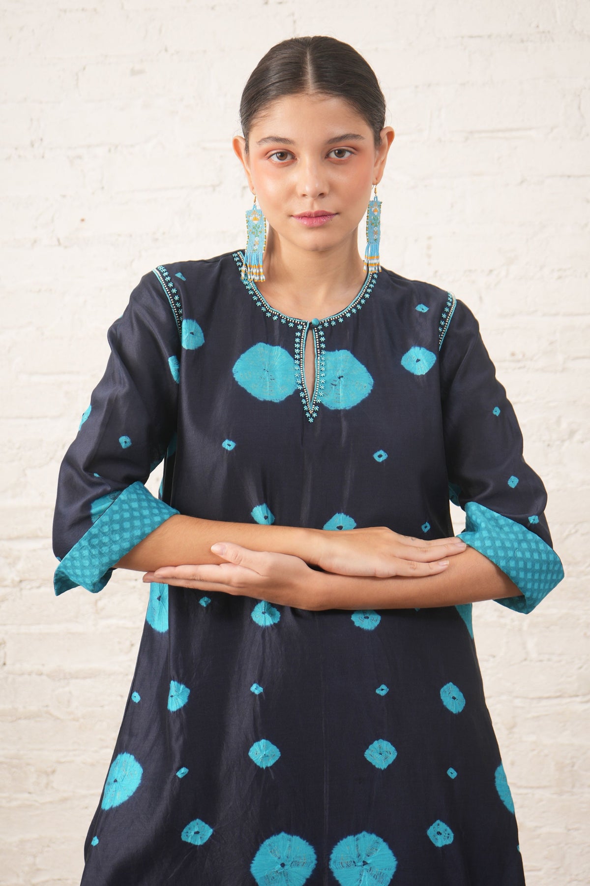 Indigo Bandhini Tunic Set