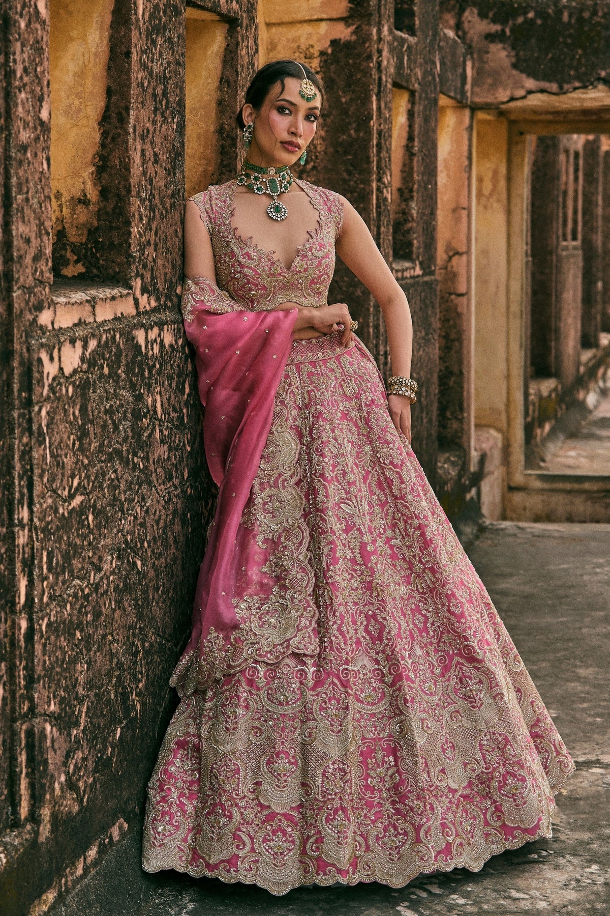 Pink Smiti Lehenga Set