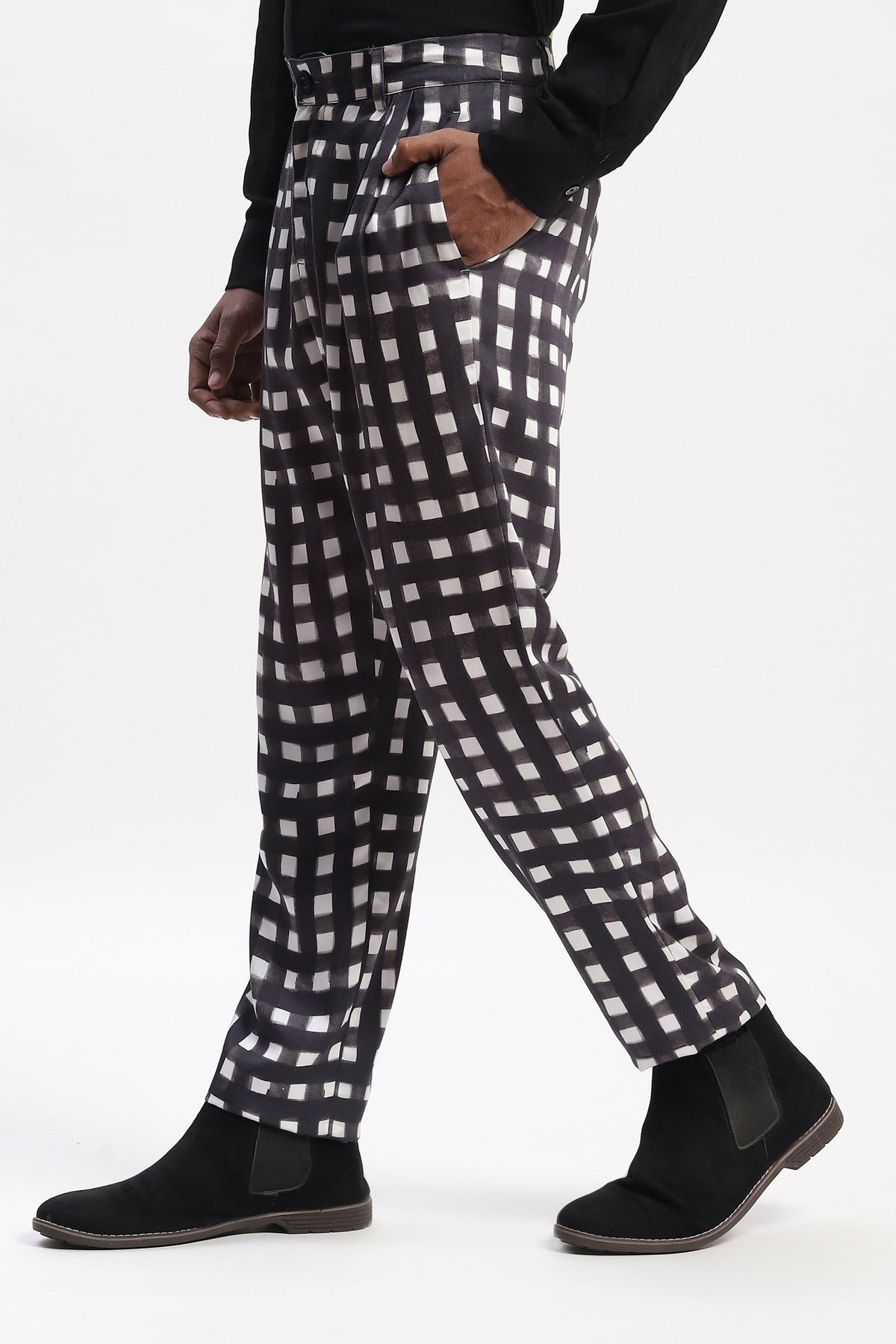 Watercolour Checks Trouser