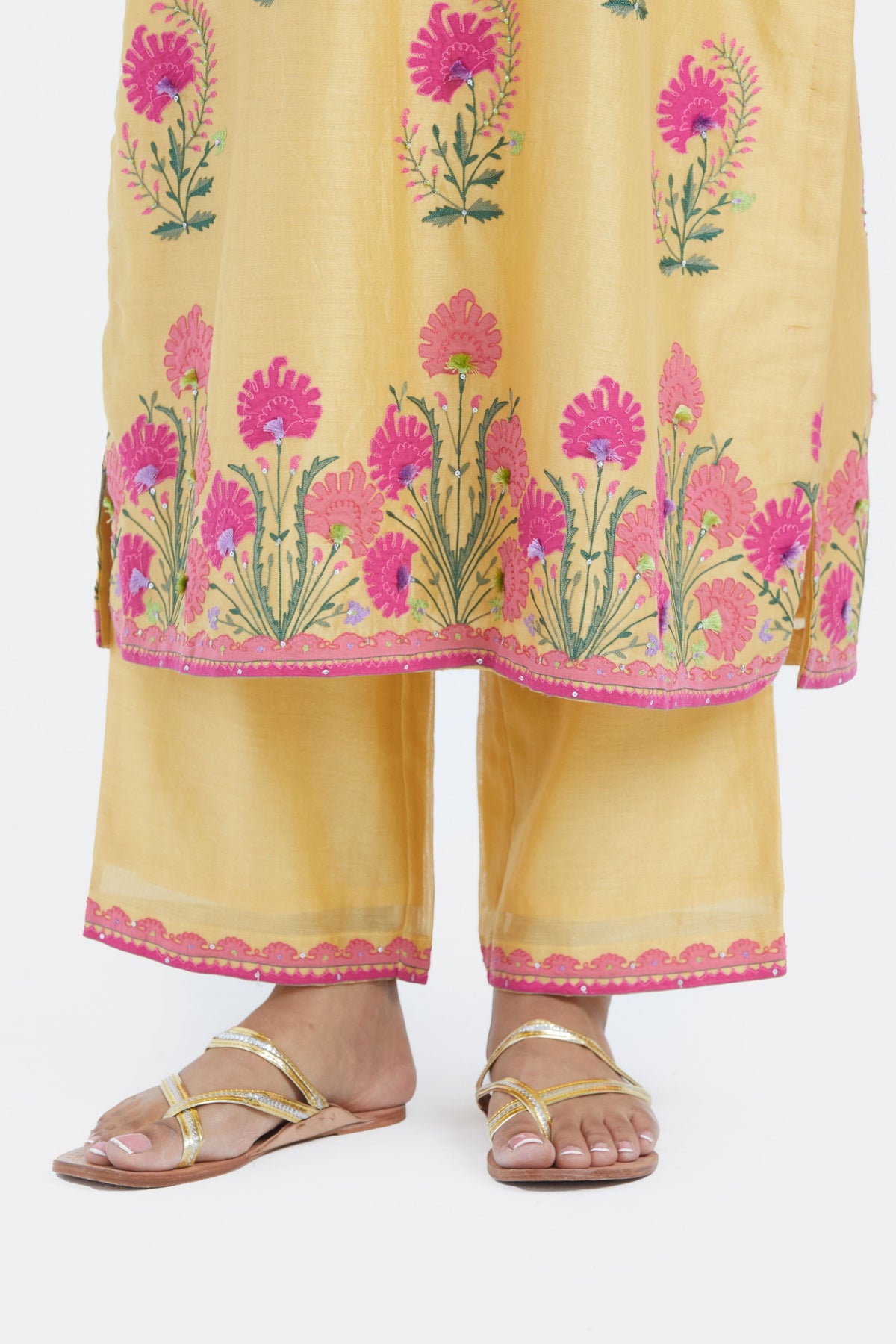 Yellow Straight Kurta Set