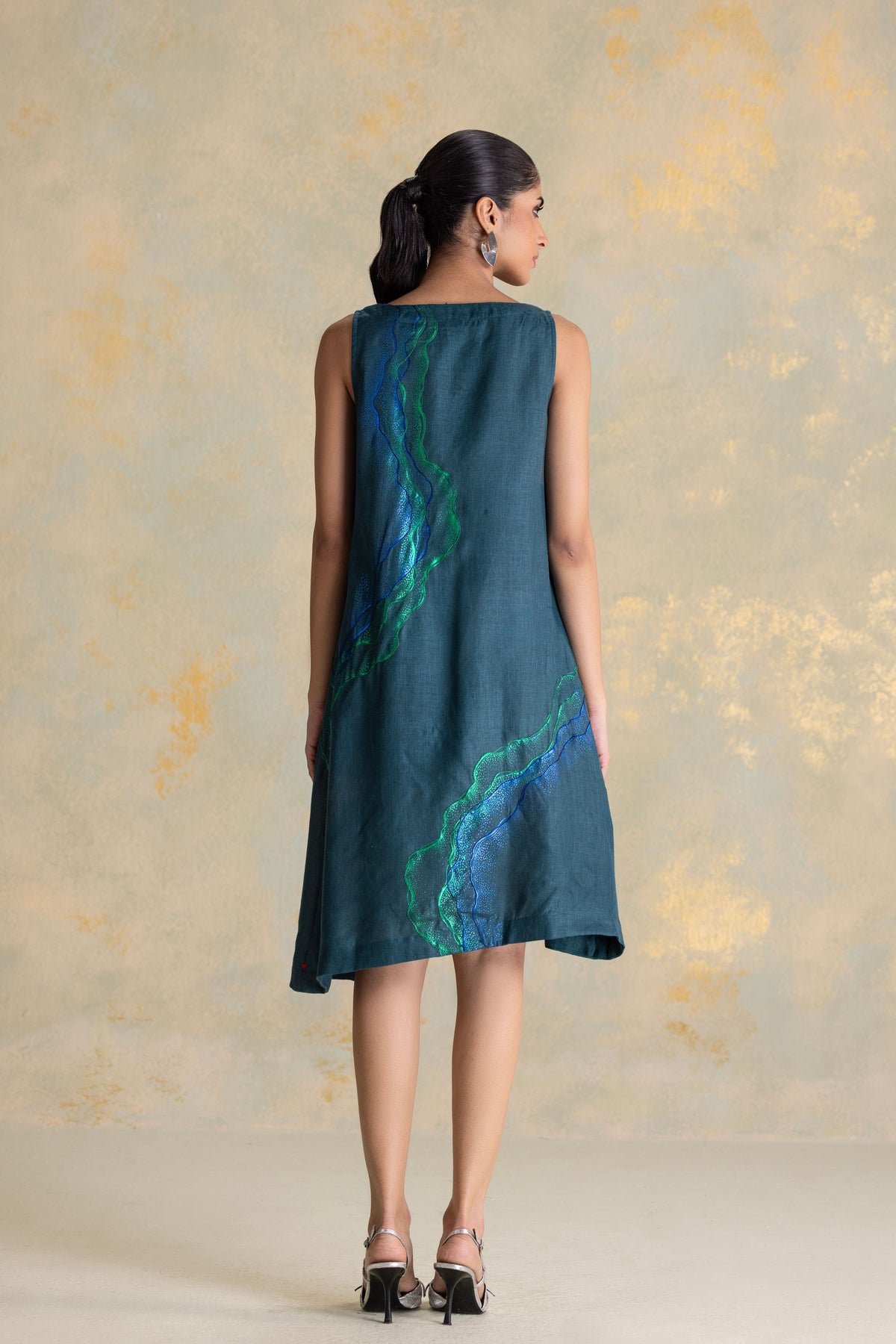 Peacock Veil Celine Dress