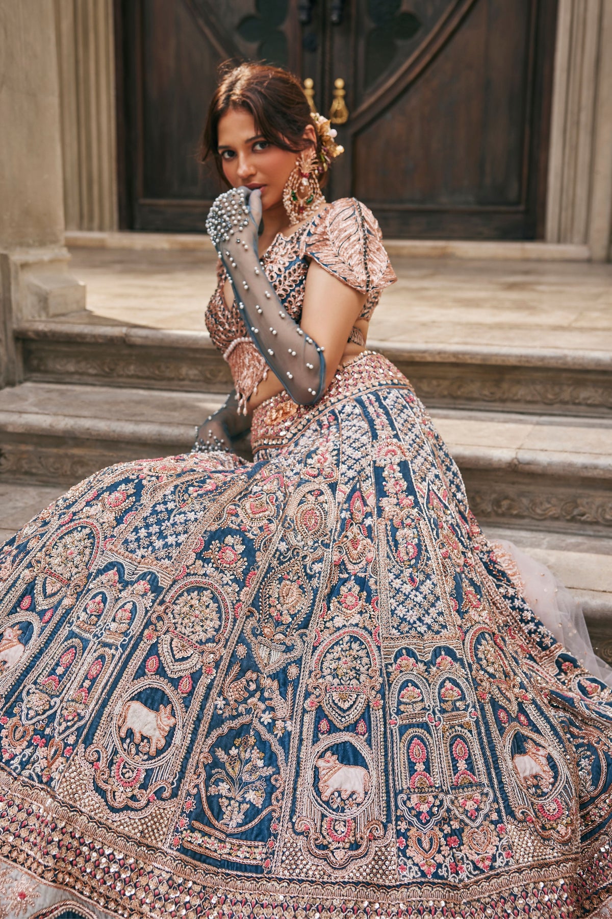 Neel Kamdhenu Lehenga Set