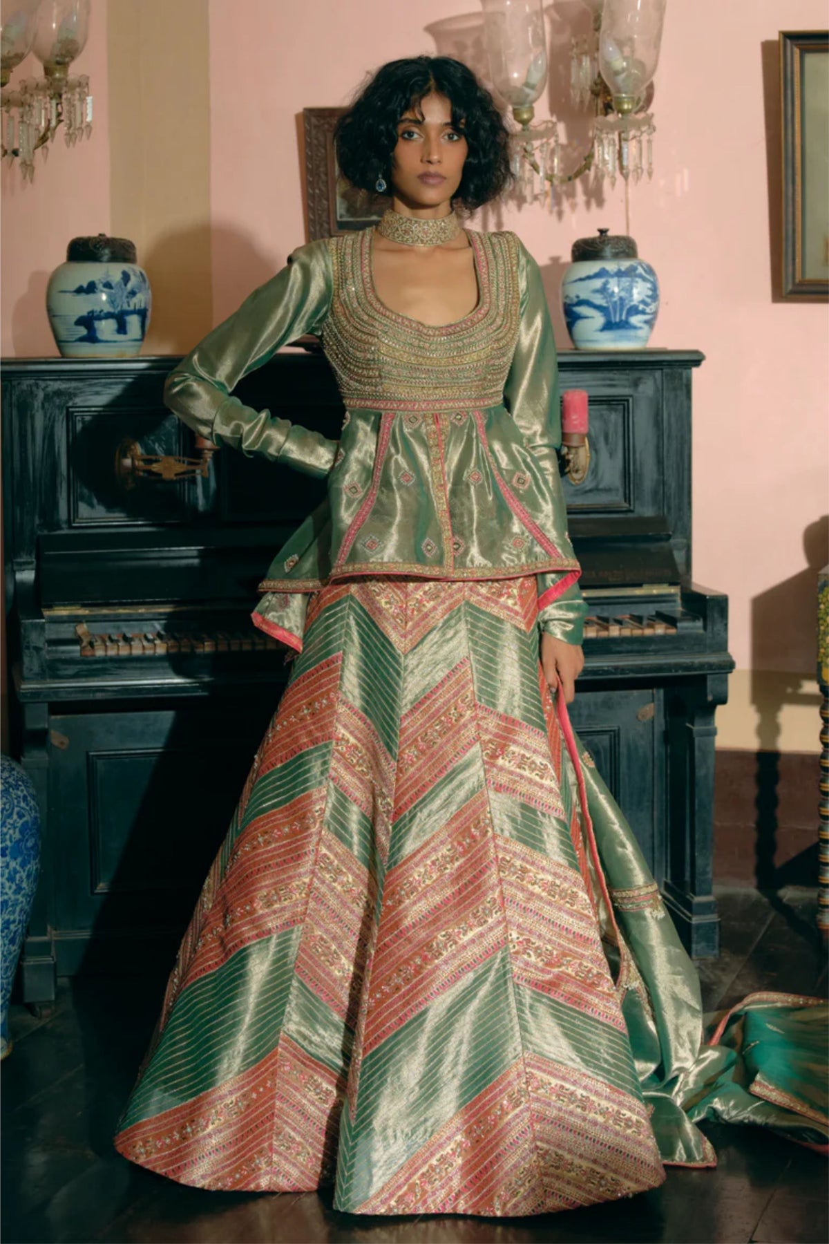 Emerald Skirt Set