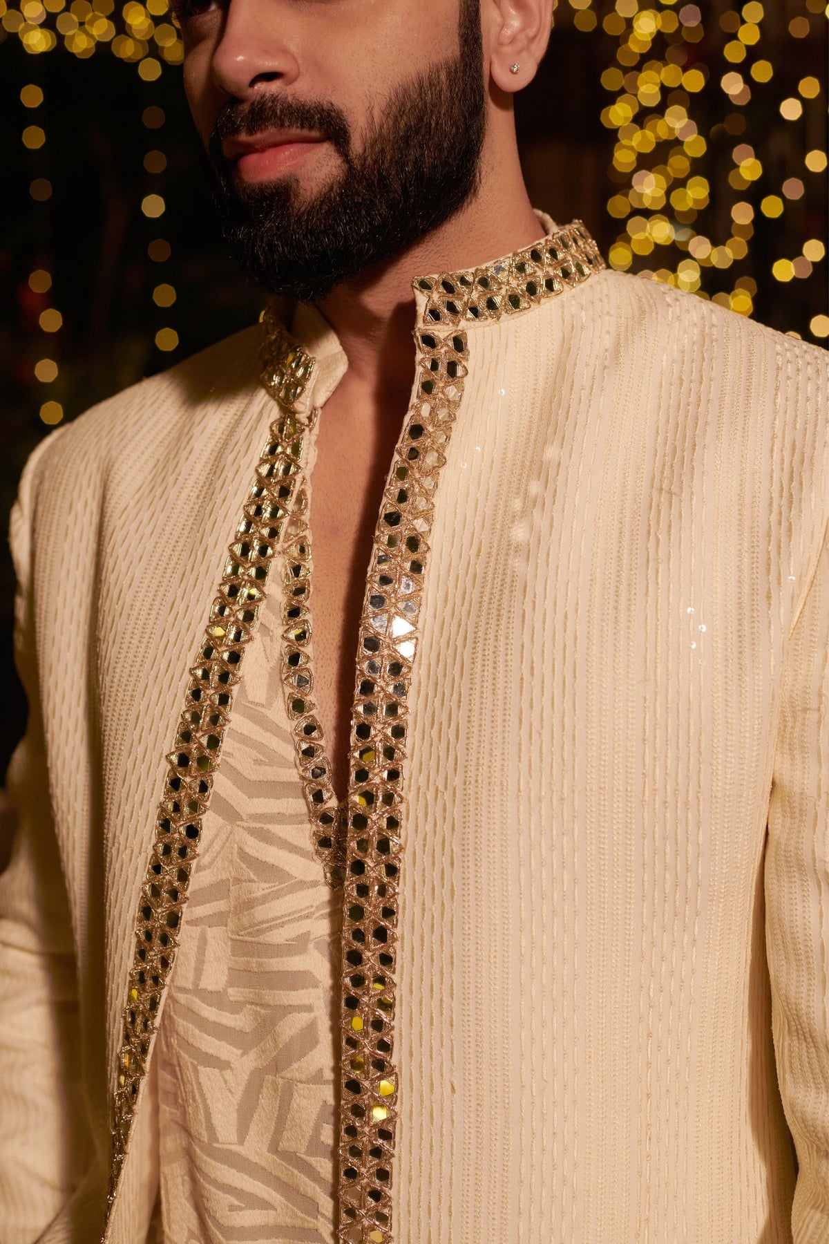 Ivory Mens Jacket Set