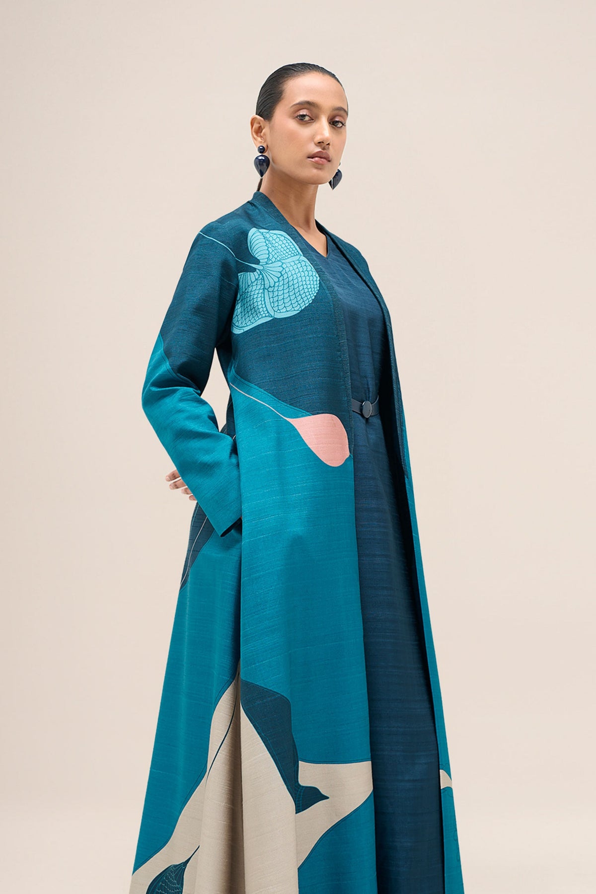 Naaz Blue Jacket Set
