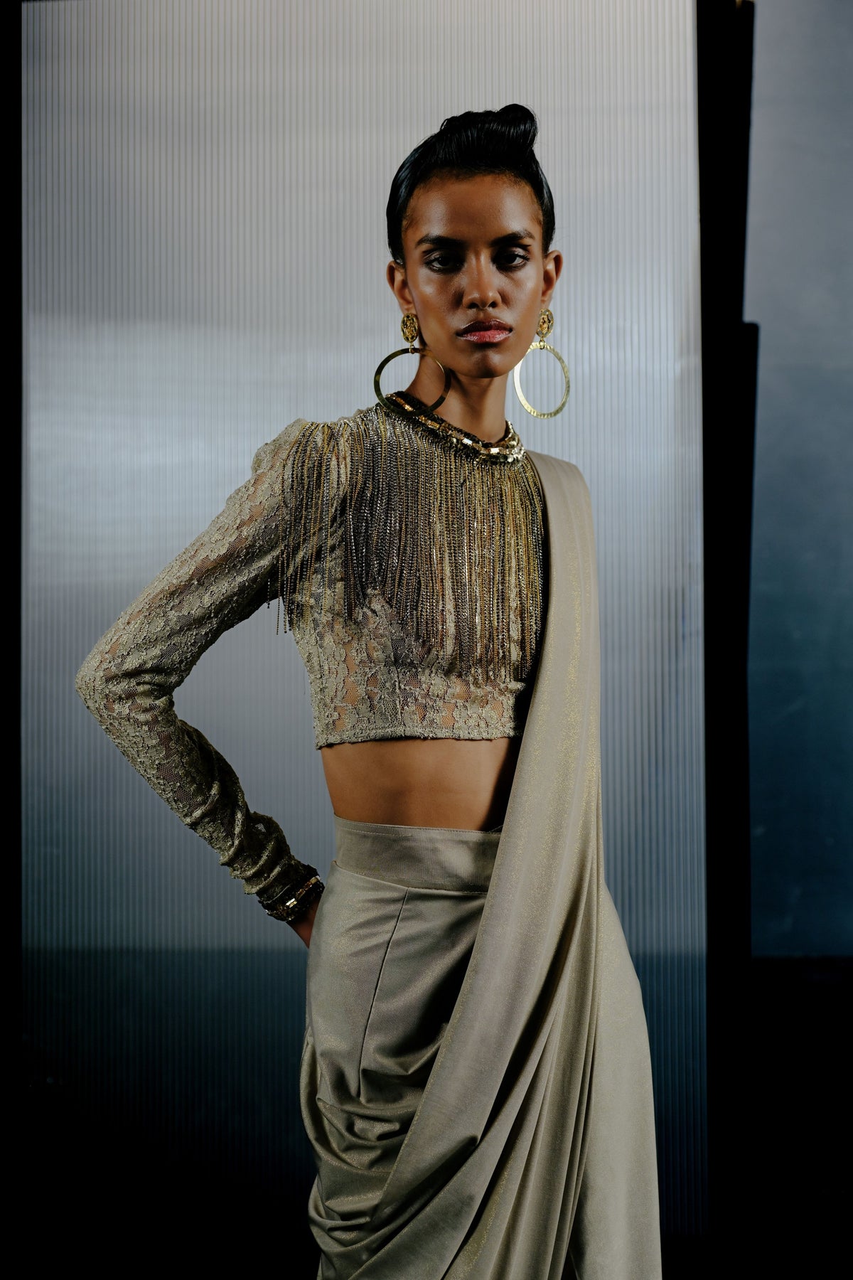 Lace Crop Blouse