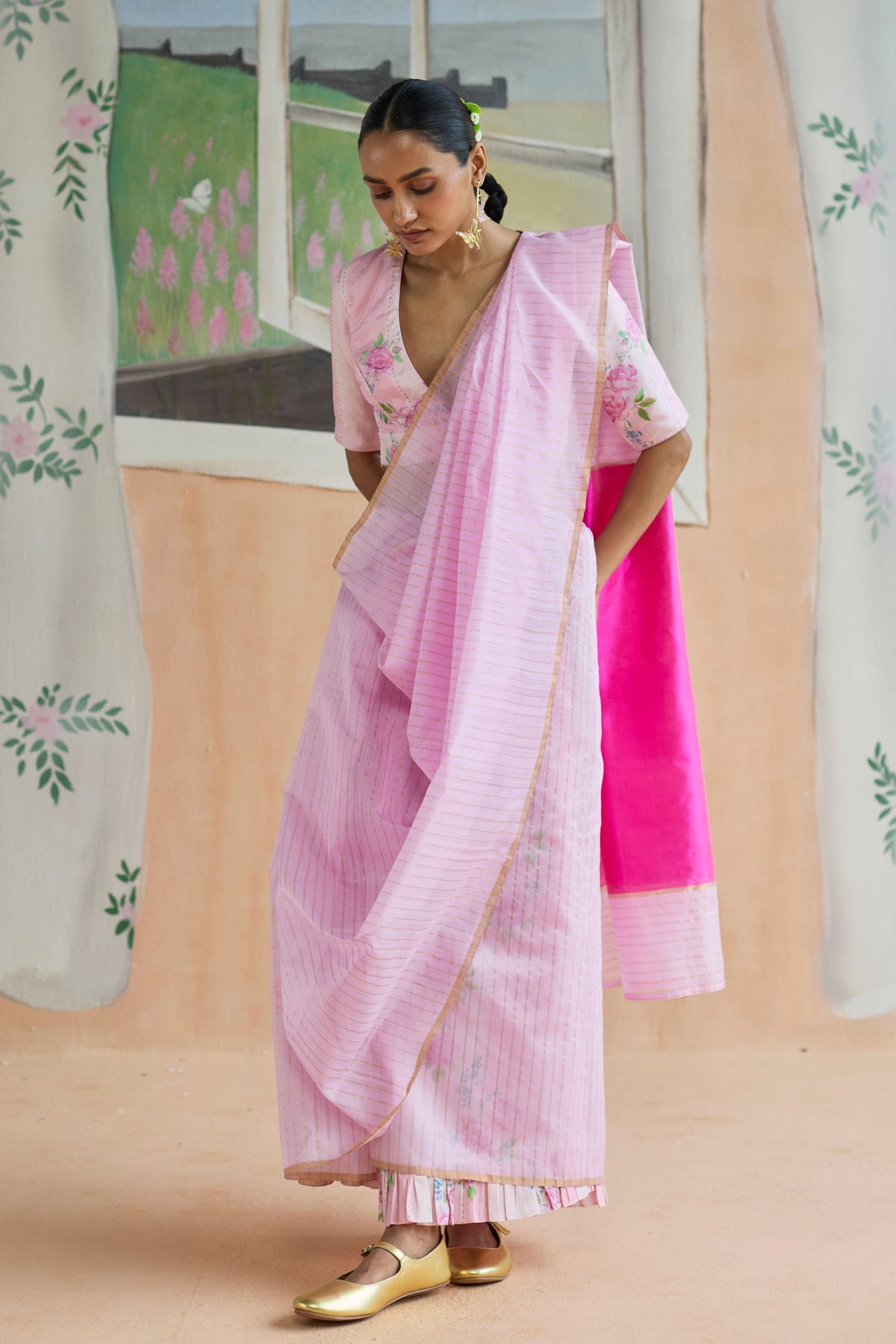 Dance With Me Chanderi Sari