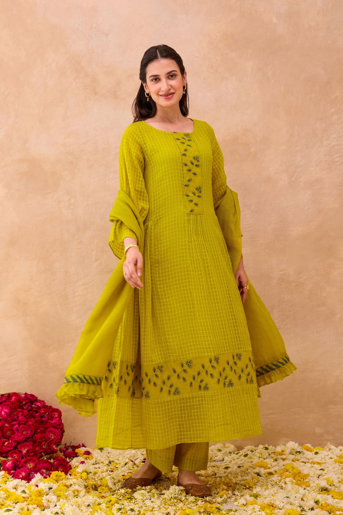 Amber Bloom Kurta Set