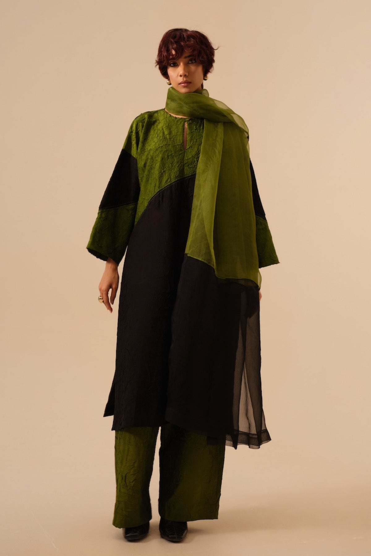 Jade Green Petal Pants