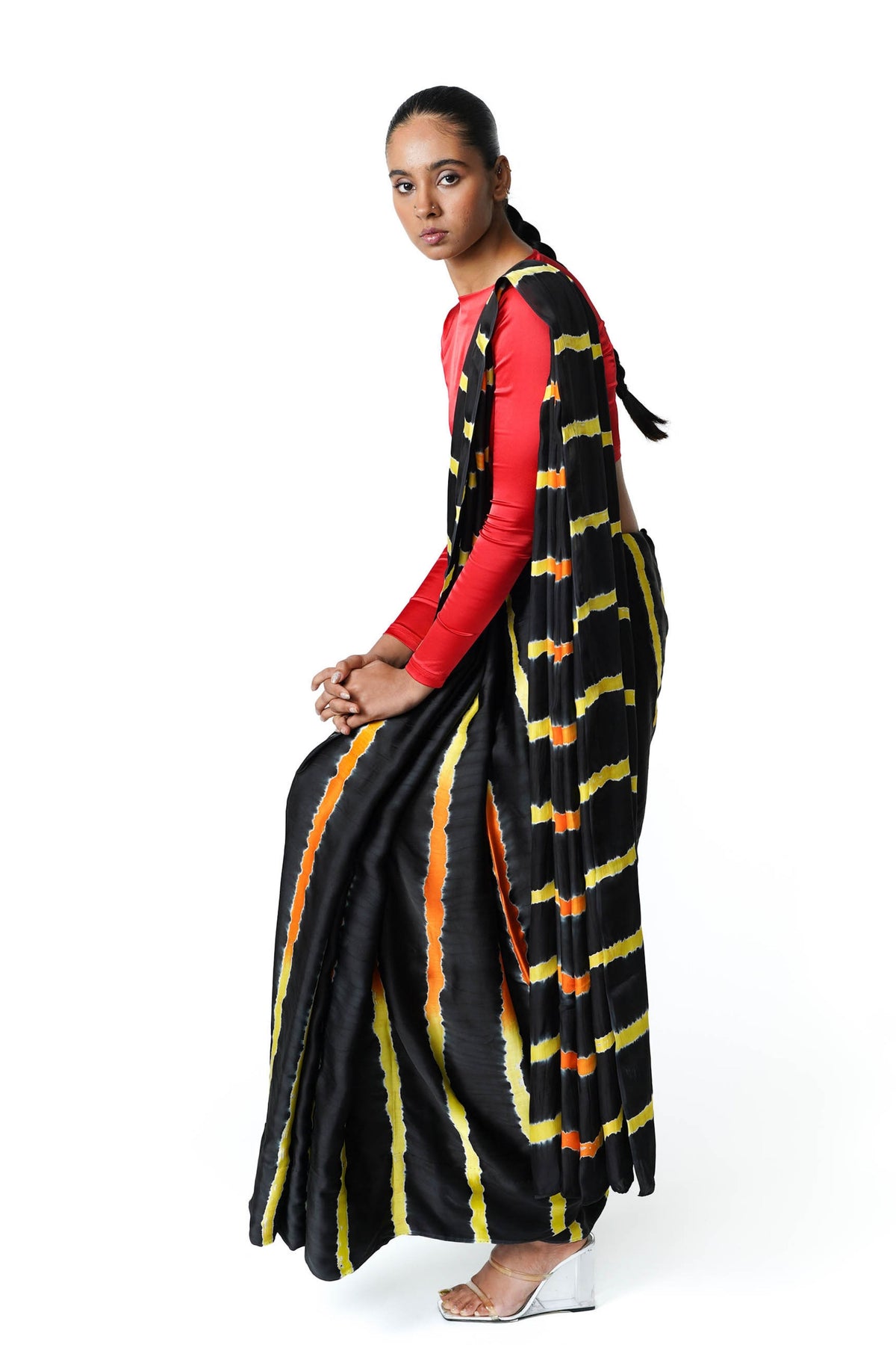 Lava Tie Dye Saree