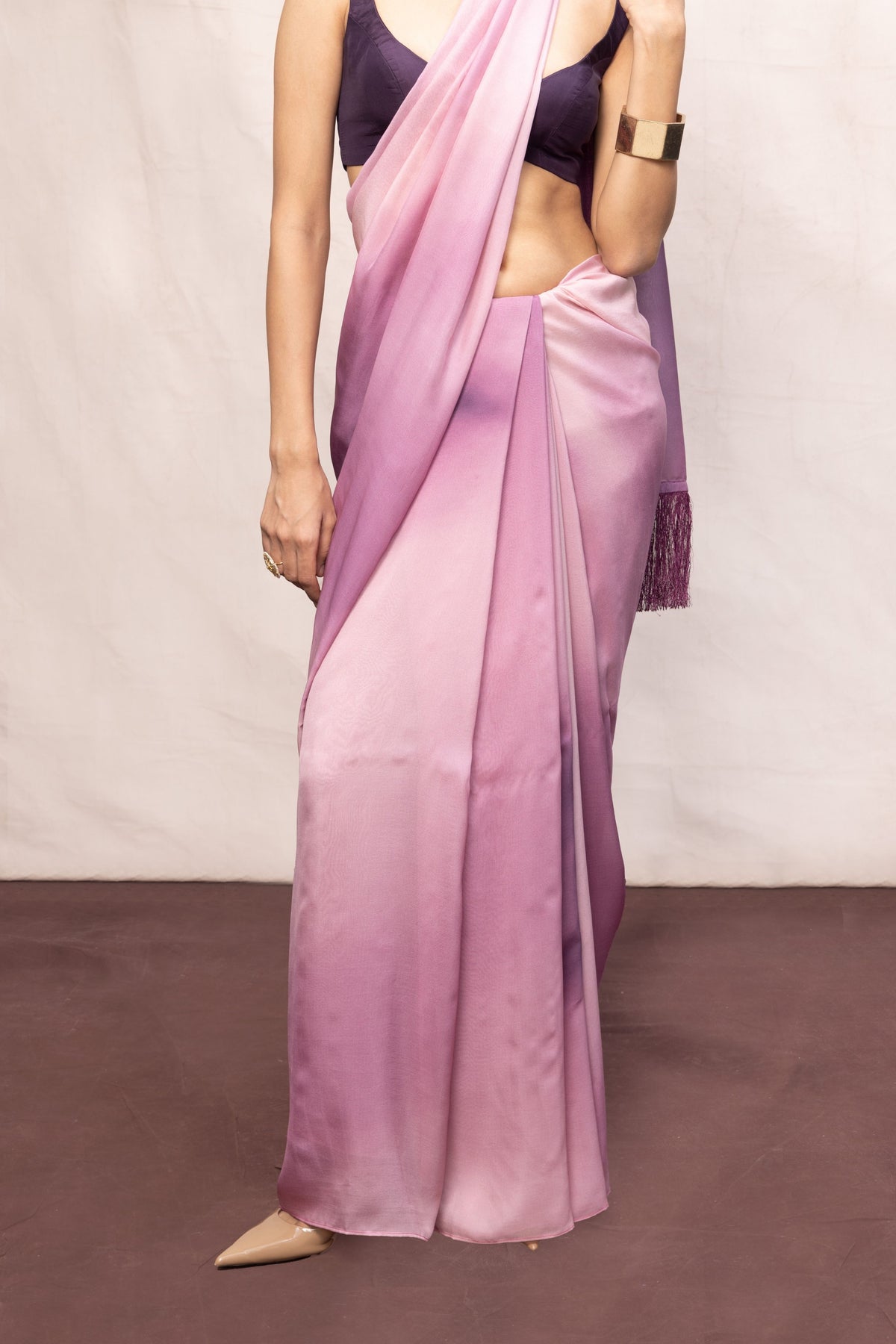 Purple & Pink Ombre Saree