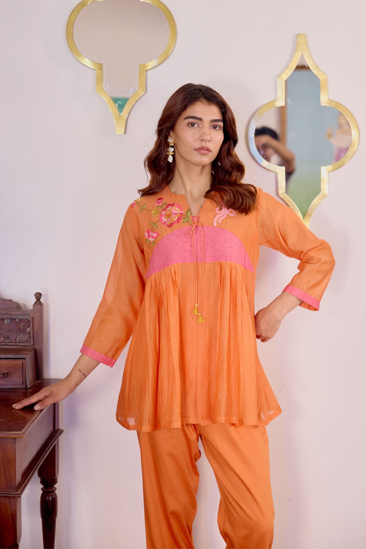 Orange Bloom & Sky Cord Set