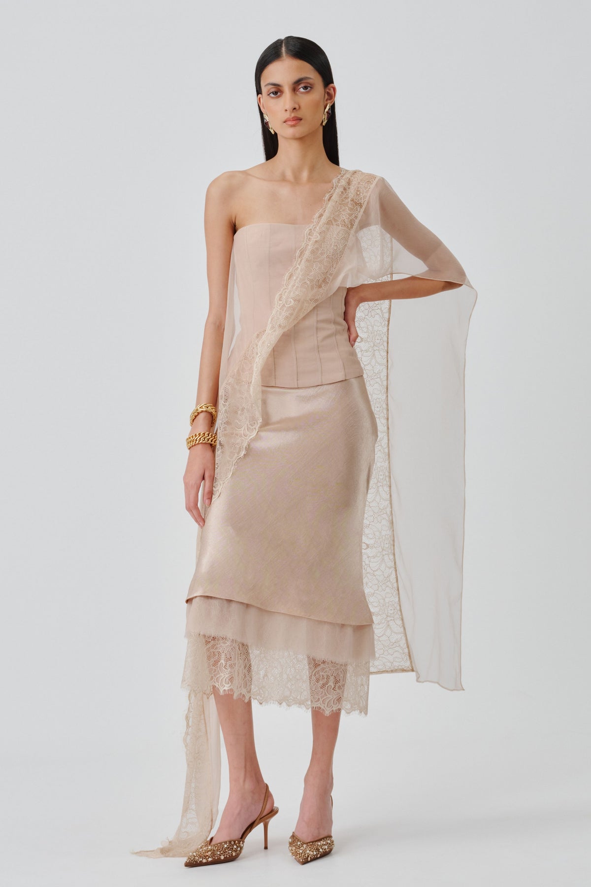 Soft Veil Corset Top