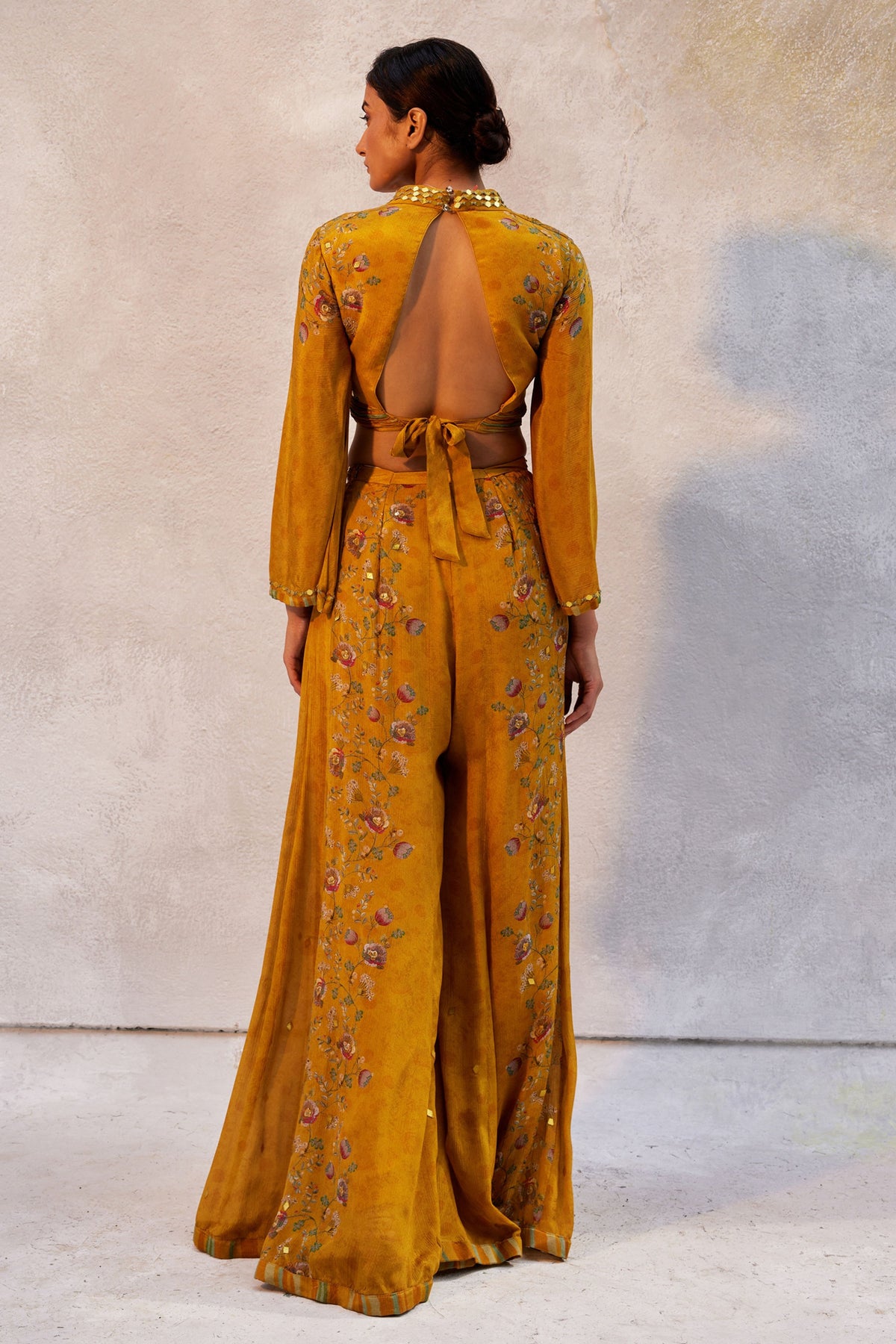 Yellow  Printed Cordinated Set