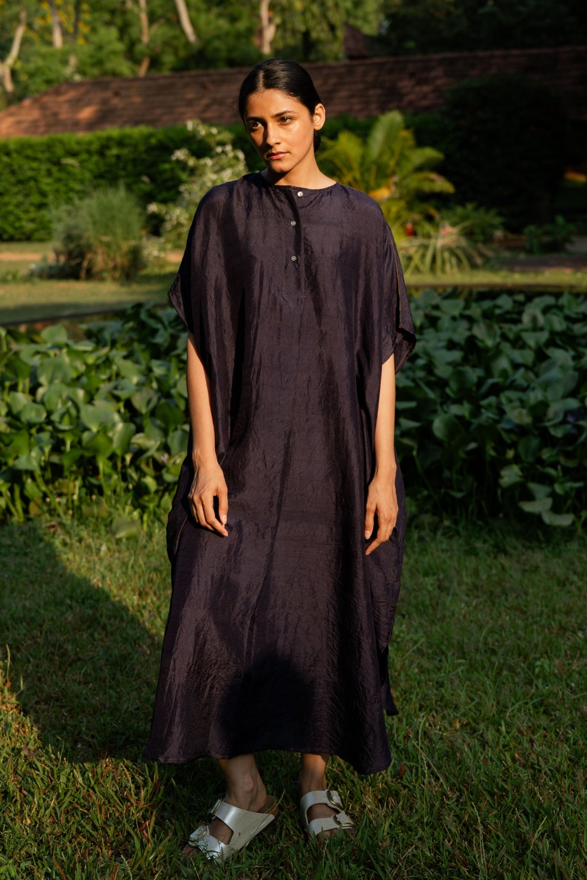 Jamun Pleated Kaftan