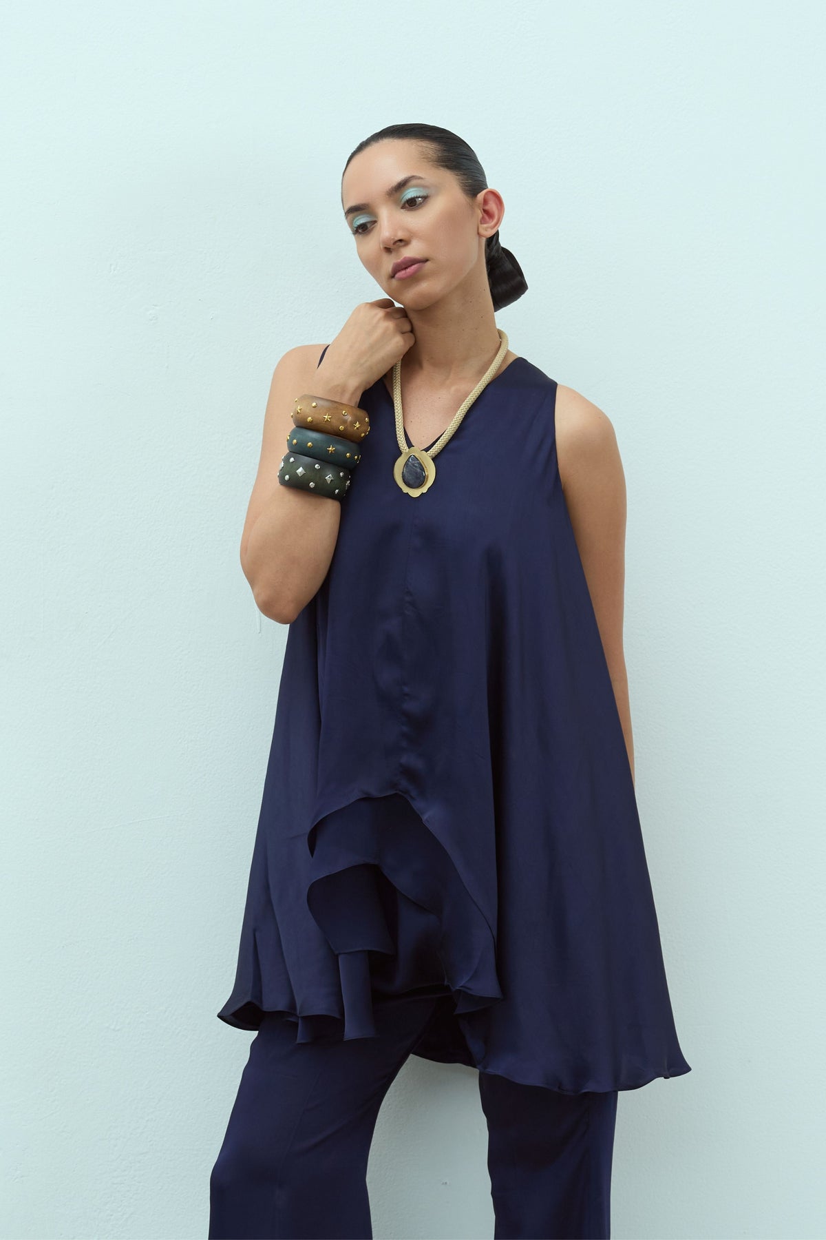 Navy Dahlia Set
