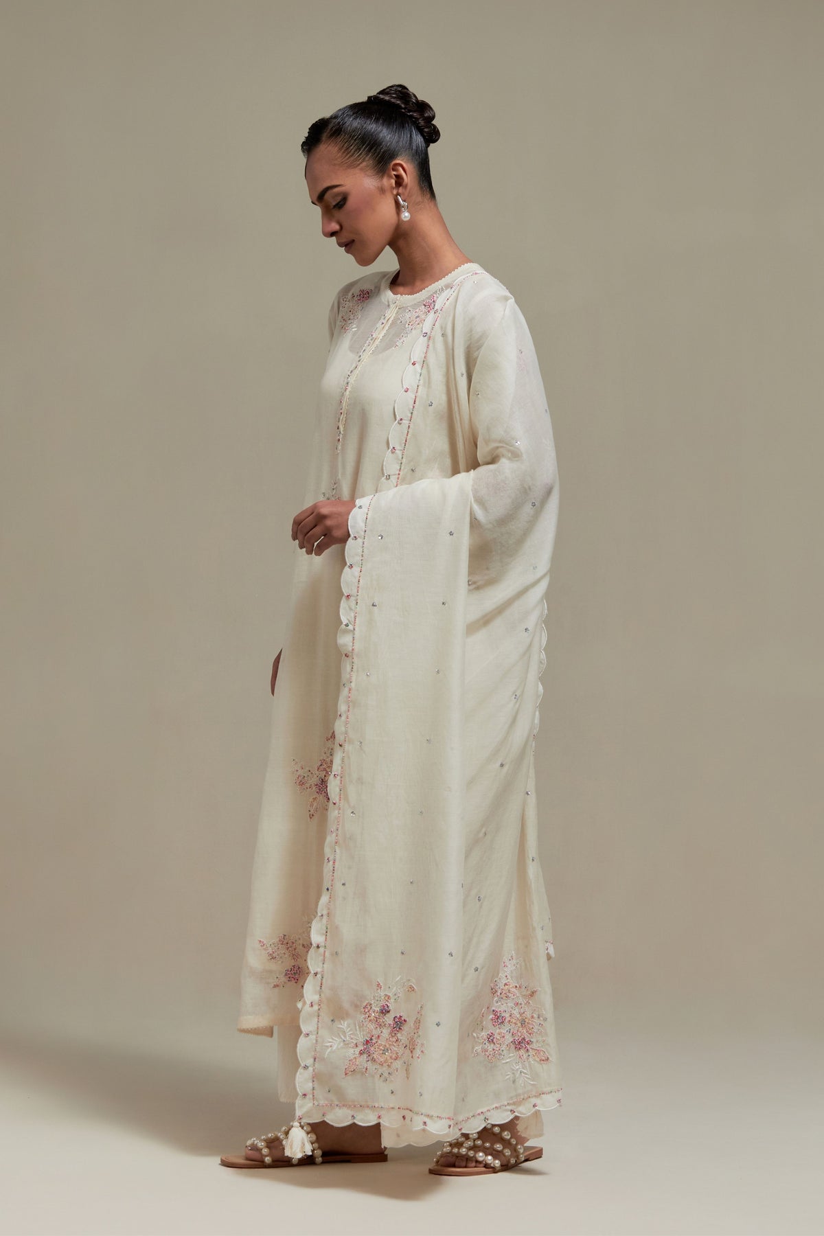 Pink Cotton Dupatta