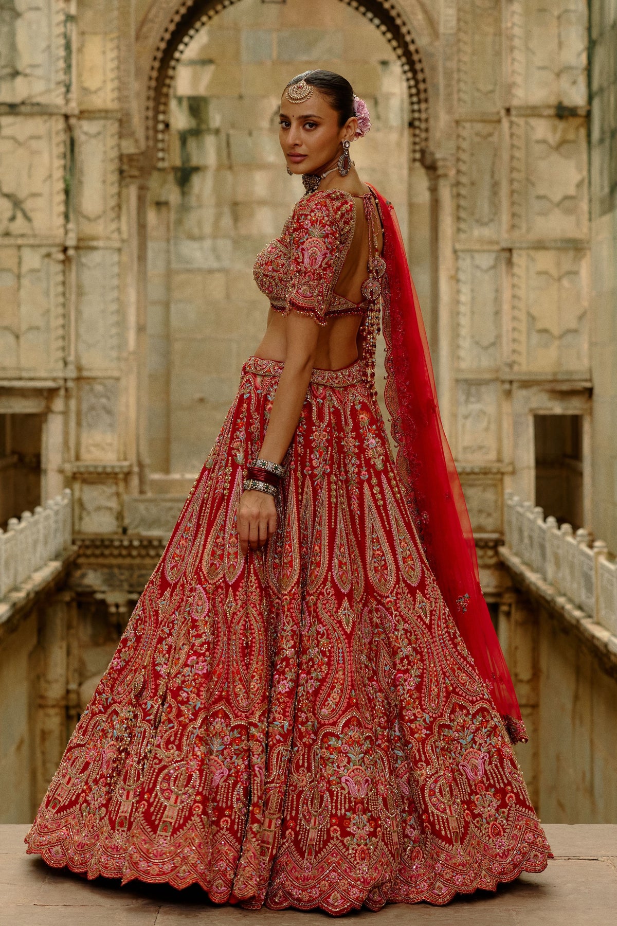 Resham Work Lehenga Set