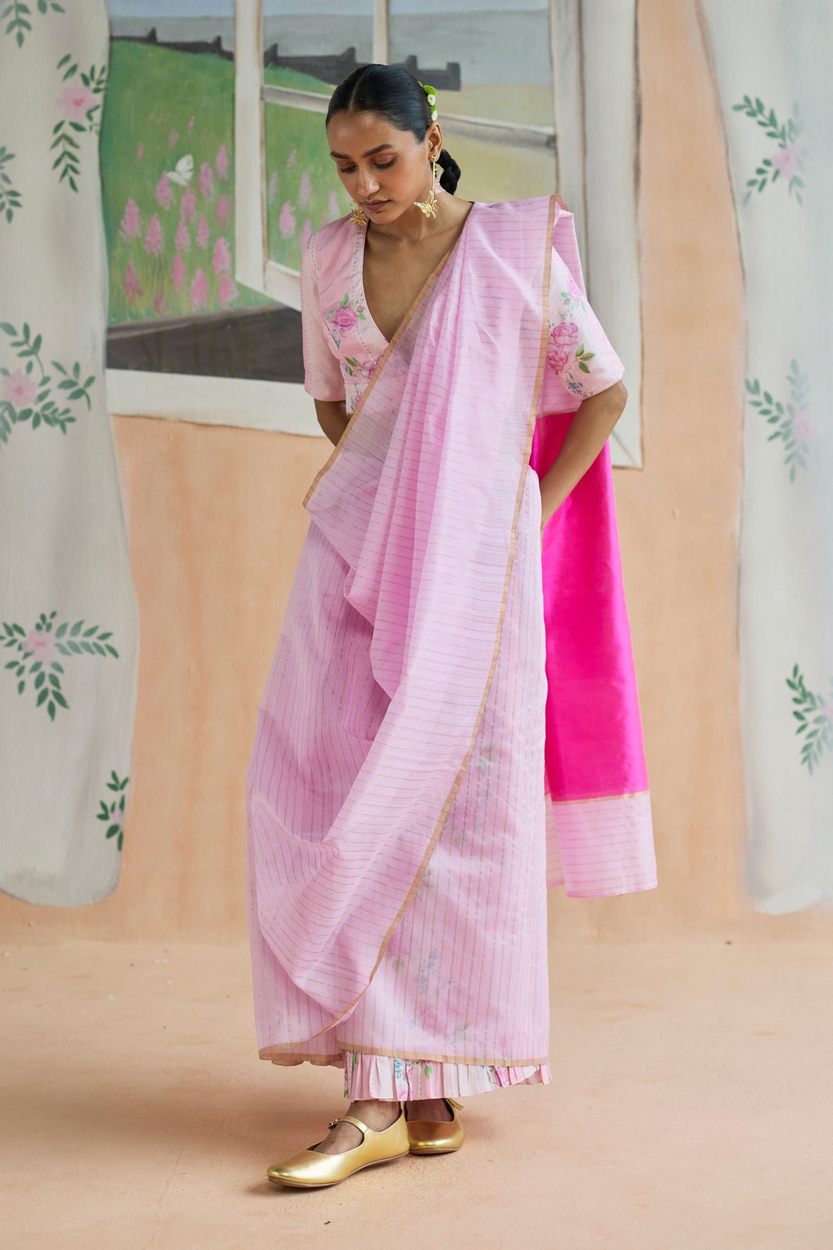 Dance With Me Chanderi Sari