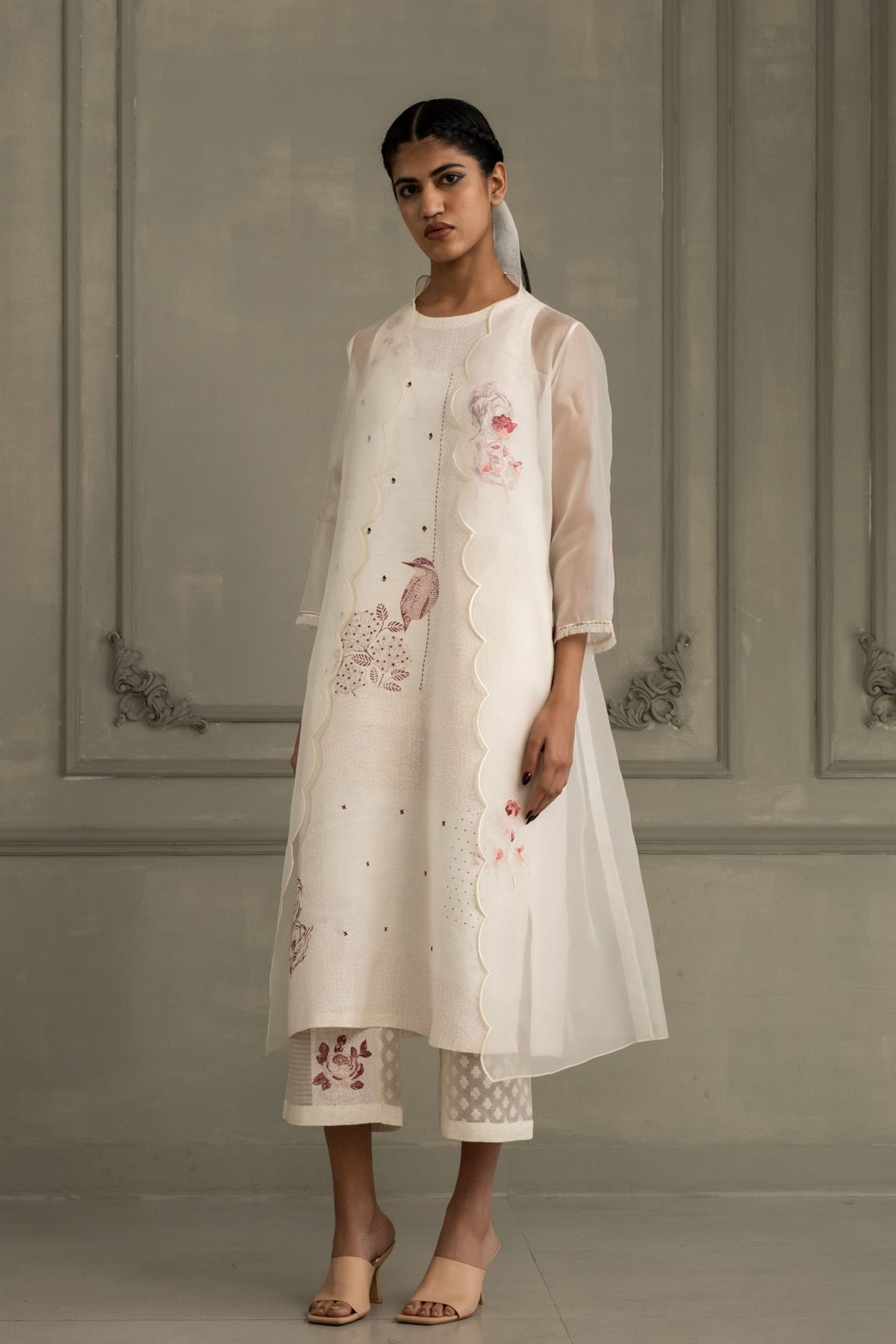 Ivory Rose Jacket Set