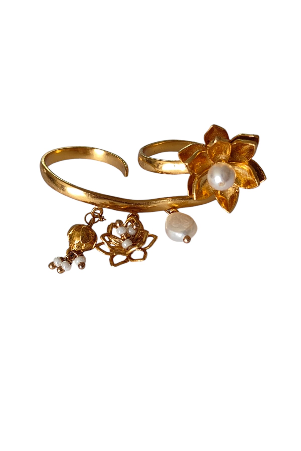 Kamal Kali Two Finger Ring
