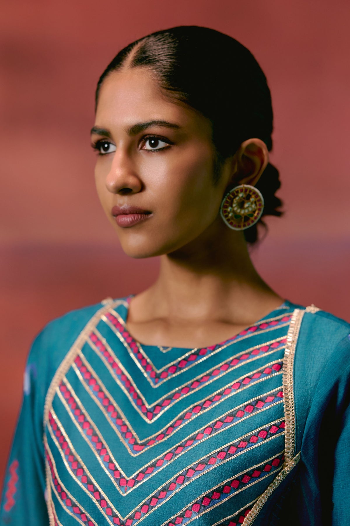 Aztec Anarkali Set