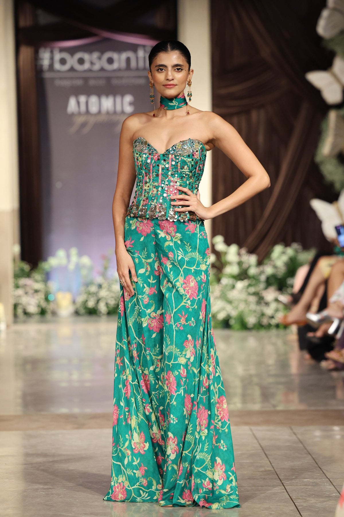 Corset Blouse Sharara Set