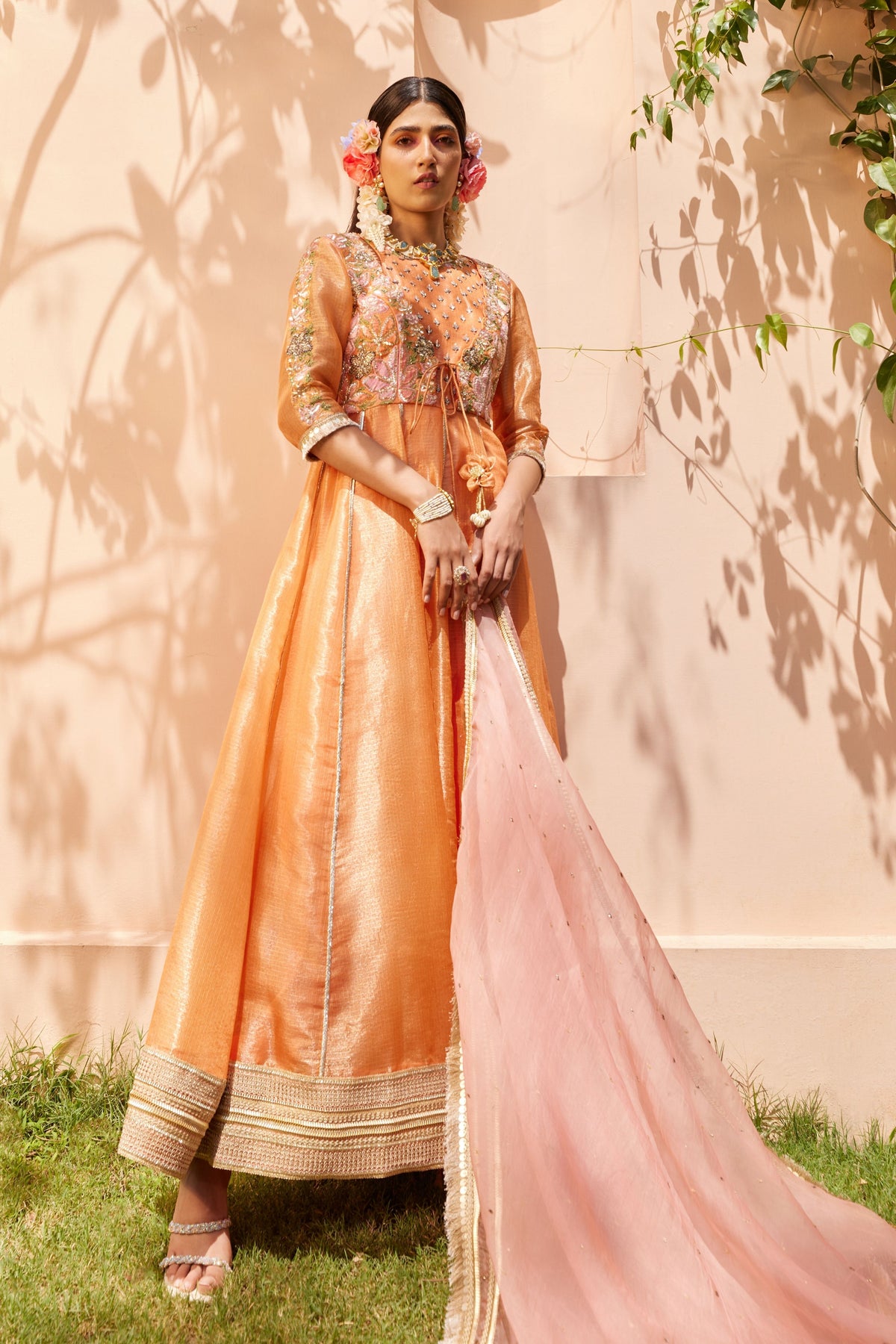 Genda Anarkali Set