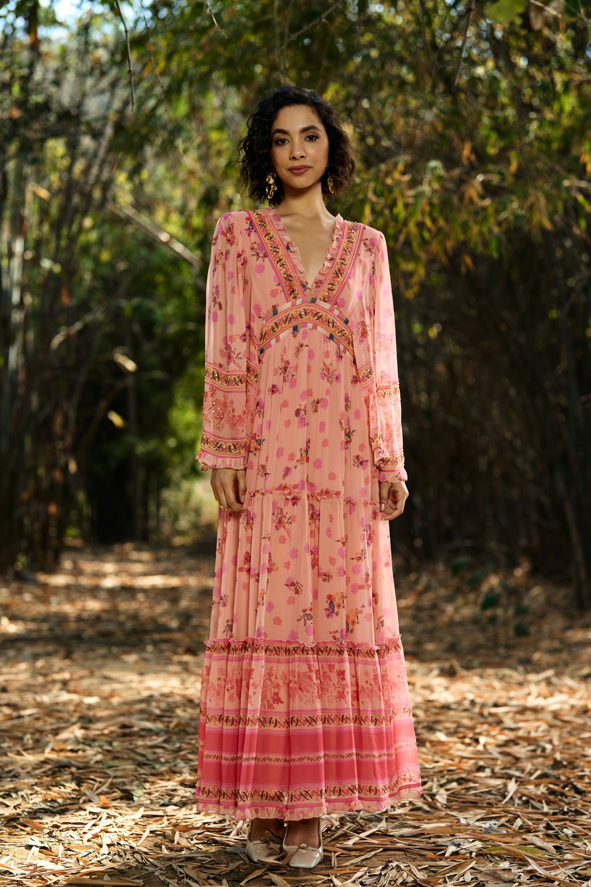 Joly Embroidered Maxi Dress