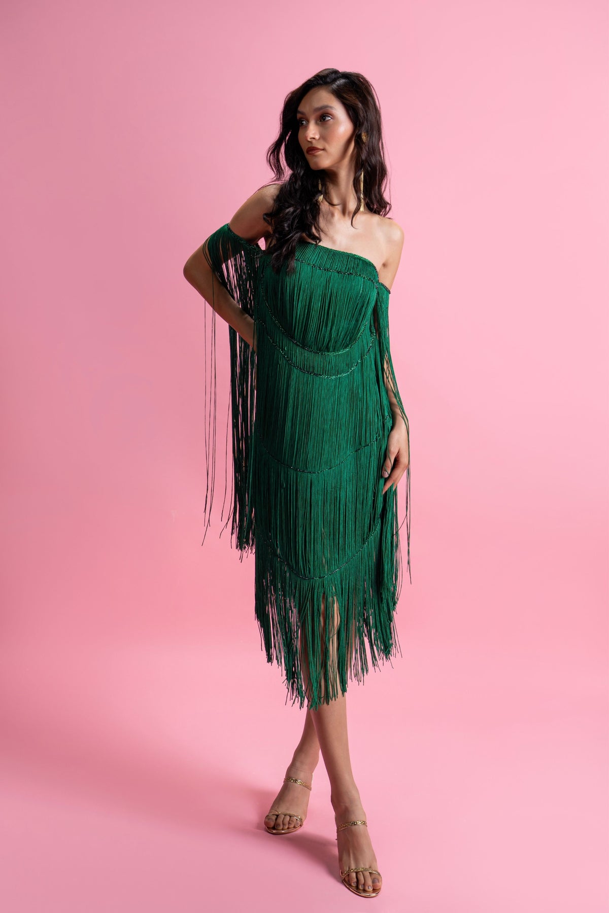 Crystal Fringe Dress