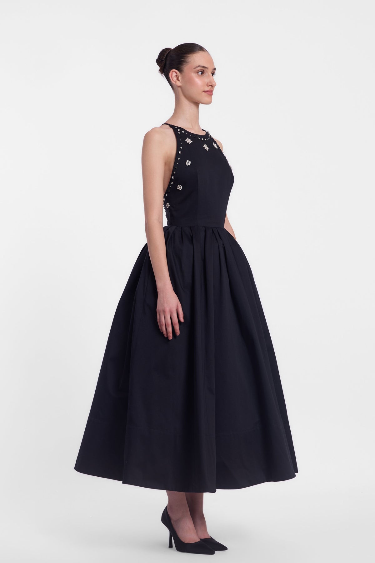 Backless Halter Neck Midi